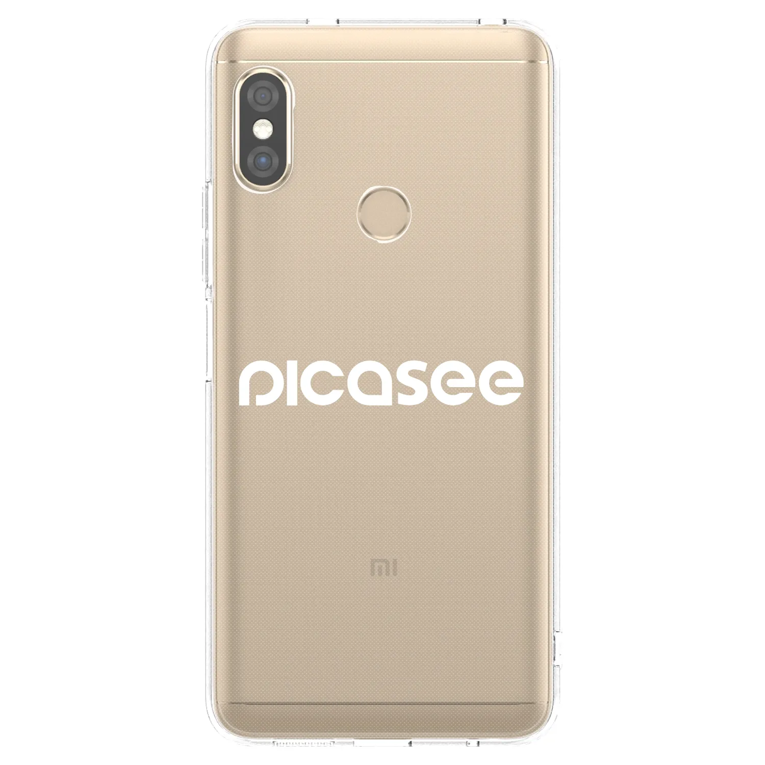 Picasee silikonski prozorni ovitek za Xiaomi Redmi Note 5 Global - Picasee - new logo - white