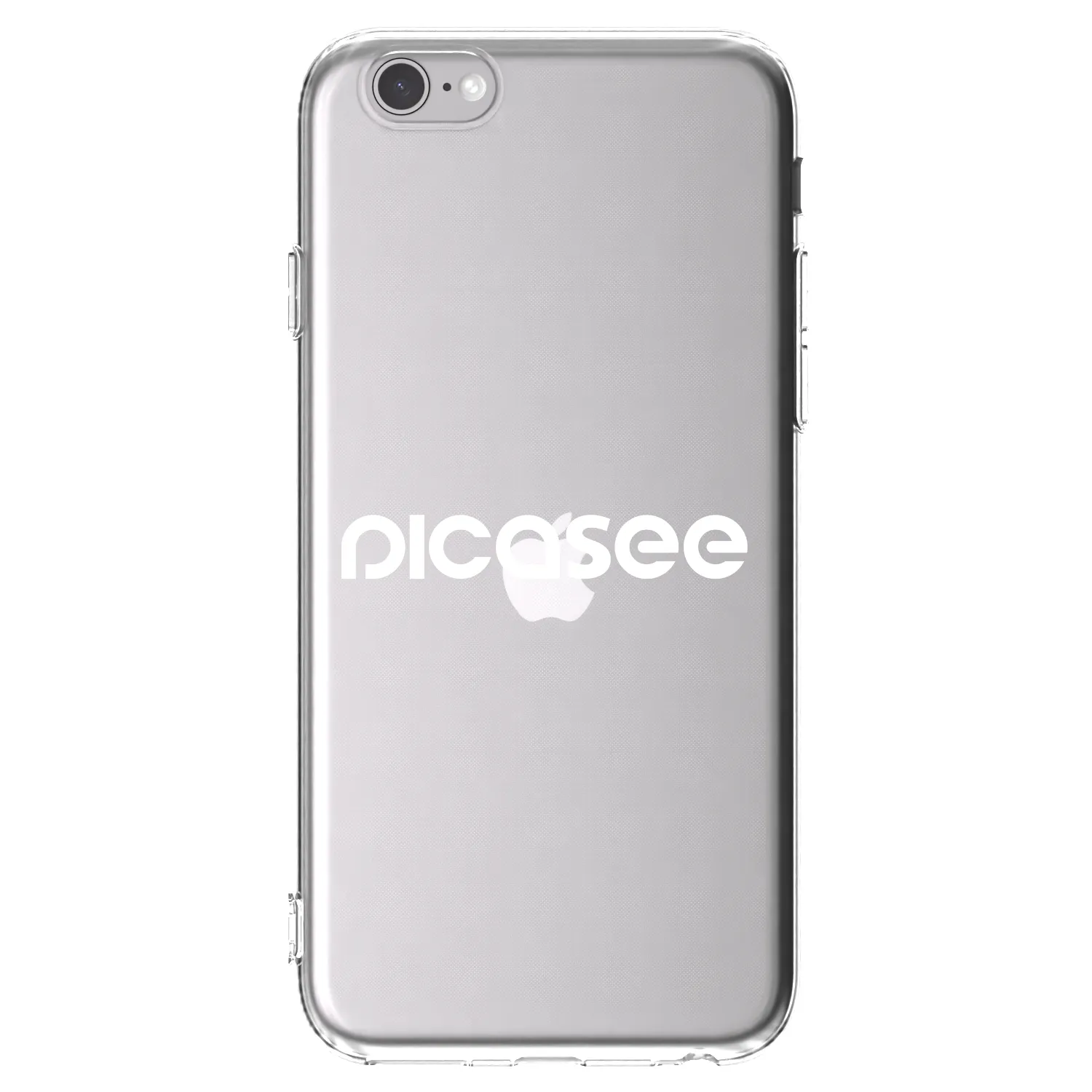 Picasee silikonski prozorni ovitek za Apple iPhone 6/6S - Picasee - new logo - white