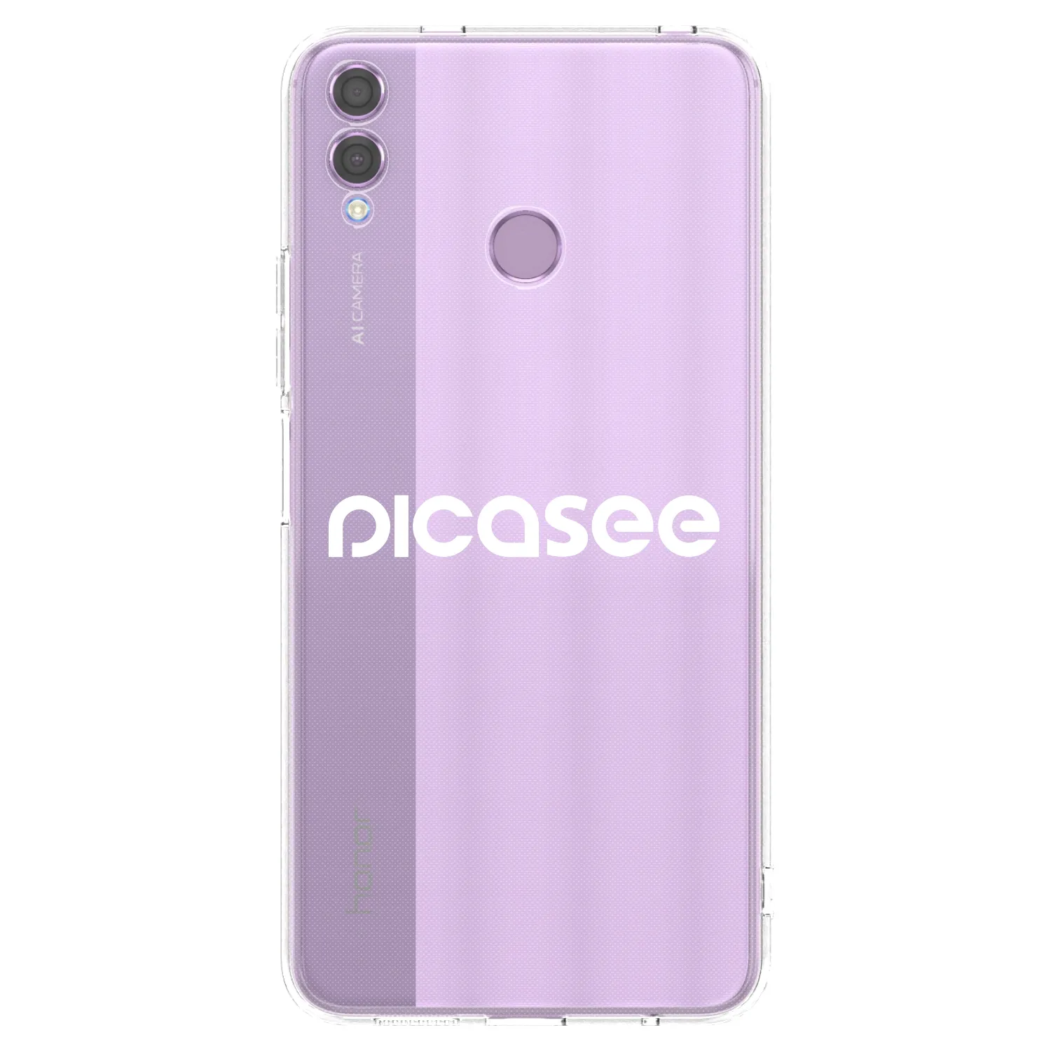 Picasee silikonski prozorni ovitek za Honor 8X - Picasee - new logo - white
