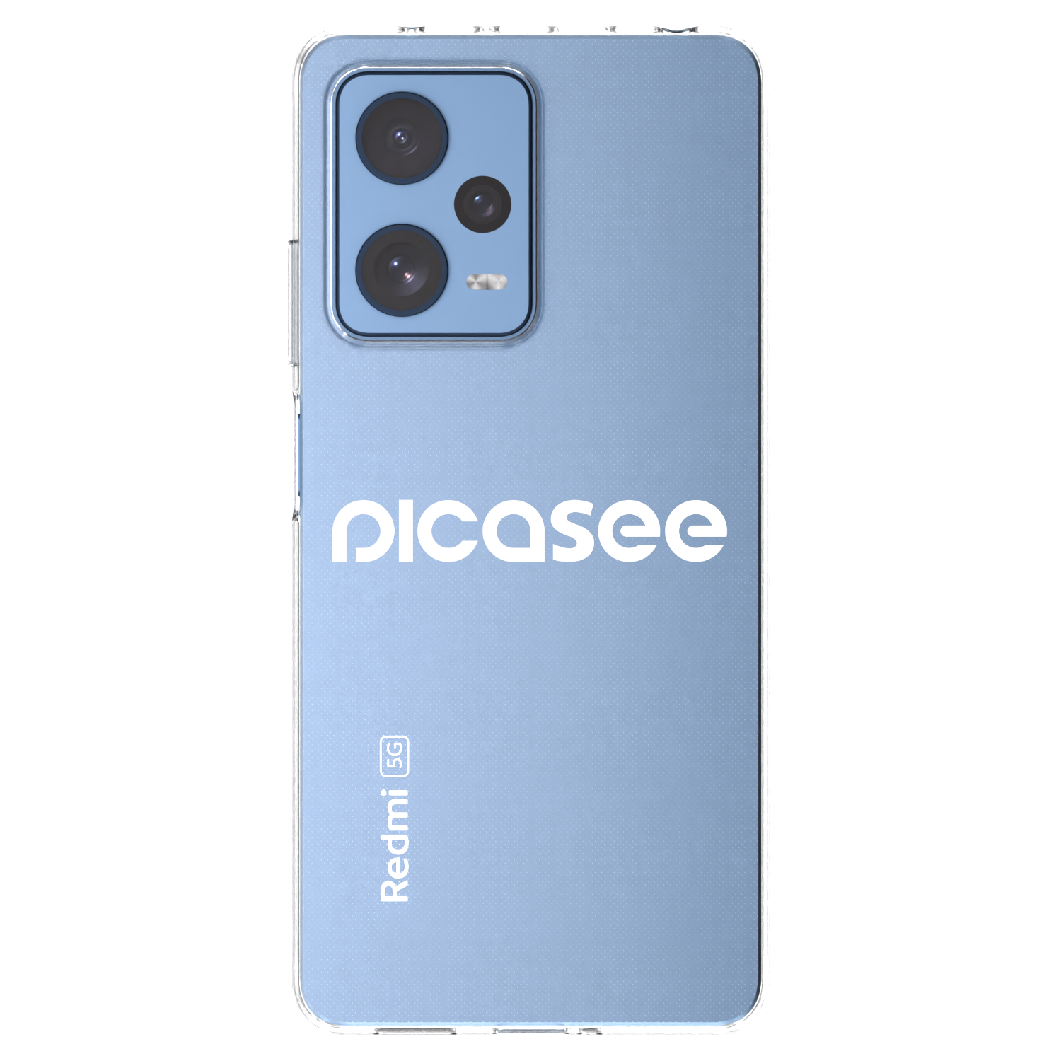 Picasee silikonski prozorni ovitek za Xiaomi Redmi Note 12 Pro 5G - Picasee - new logo - white