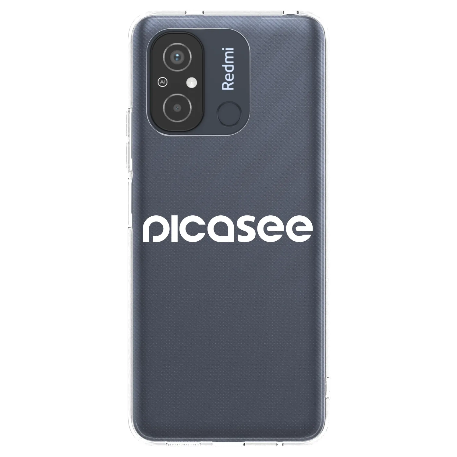 Picasee silikonski prozorni ovitek za Xiaomi Redmi 12C - Picasee - new logo - white