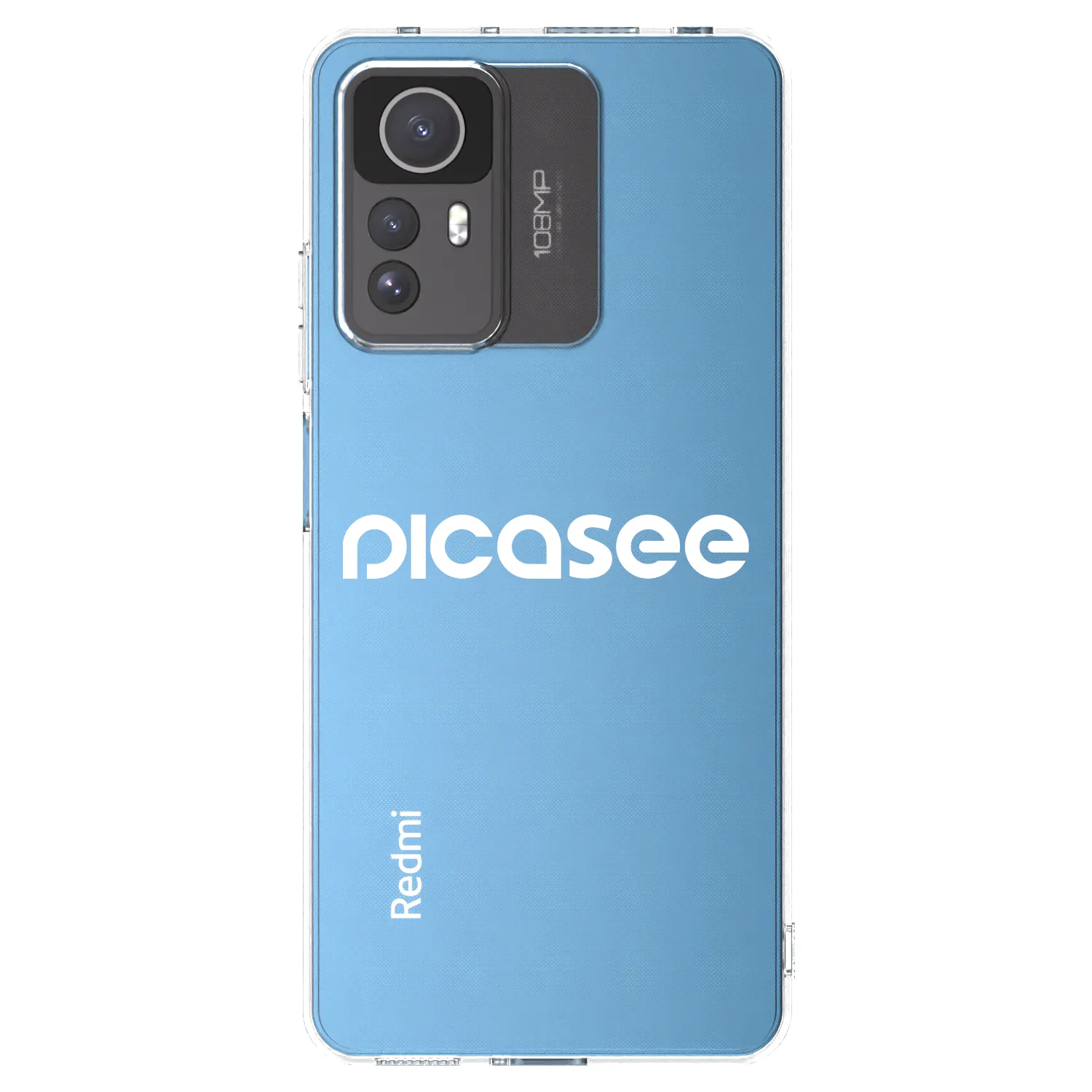 Picasee silikonski prozorni ovitek za Xiaomi Redmi Note 12S - Picasee - new logo - white