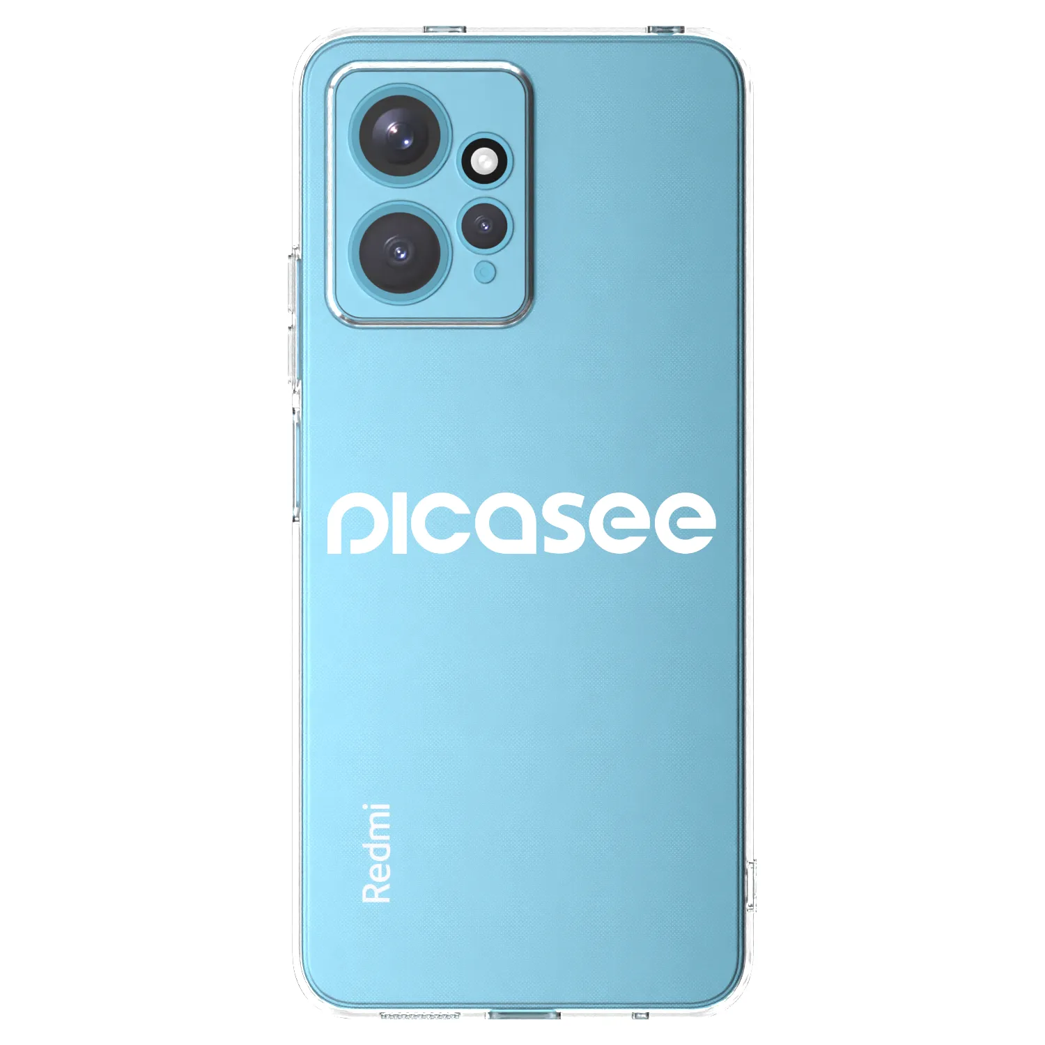 Picasee silikonski prozorni ovitek za Xiaomi Redmi Note 12 4G - Picasee - new logo - white