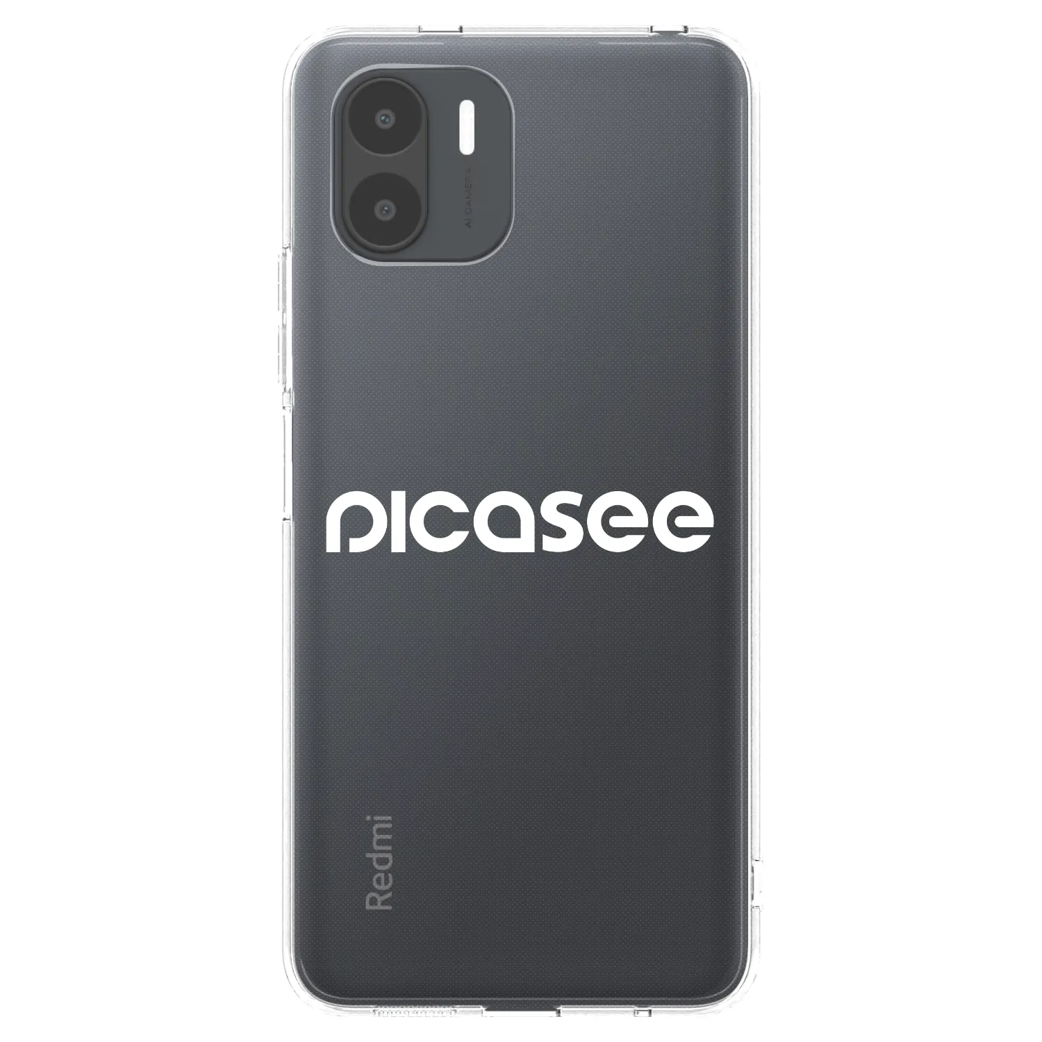 Picasee silikonski prozorni ovitek za Xiaomi Redmi A2 - Picasee - new logo - white