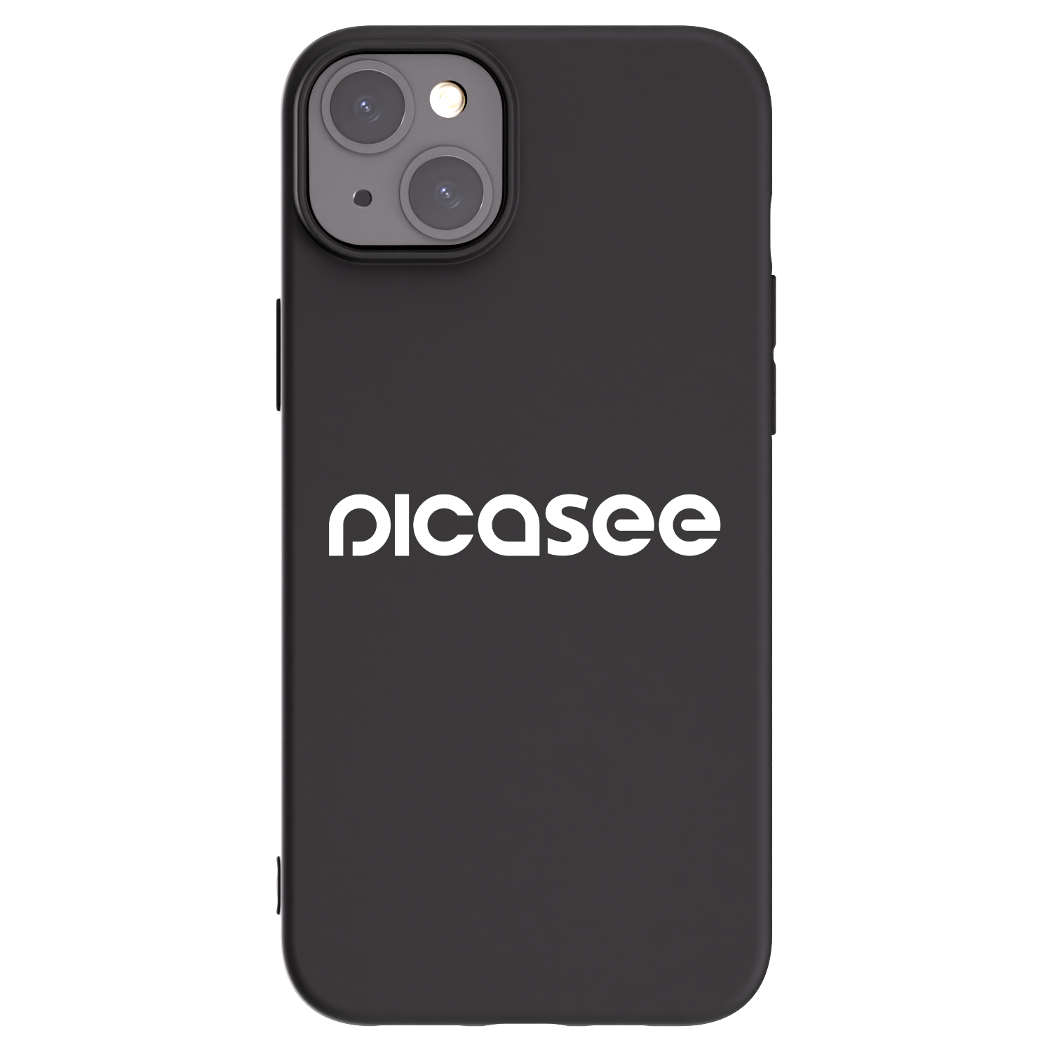 Picasee silikonski črni ovitek za Apple iPhone 15 Plus - Picasee - new logo - white