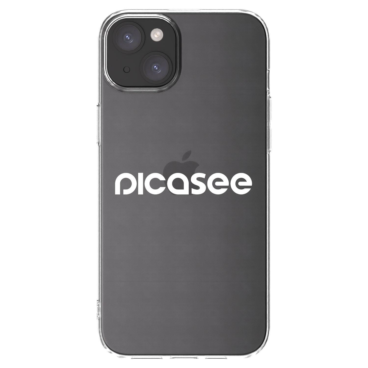 Picasee silikonski prozorni ovitek za Apple iPhone 15 Plus - Picasee - new logo - white