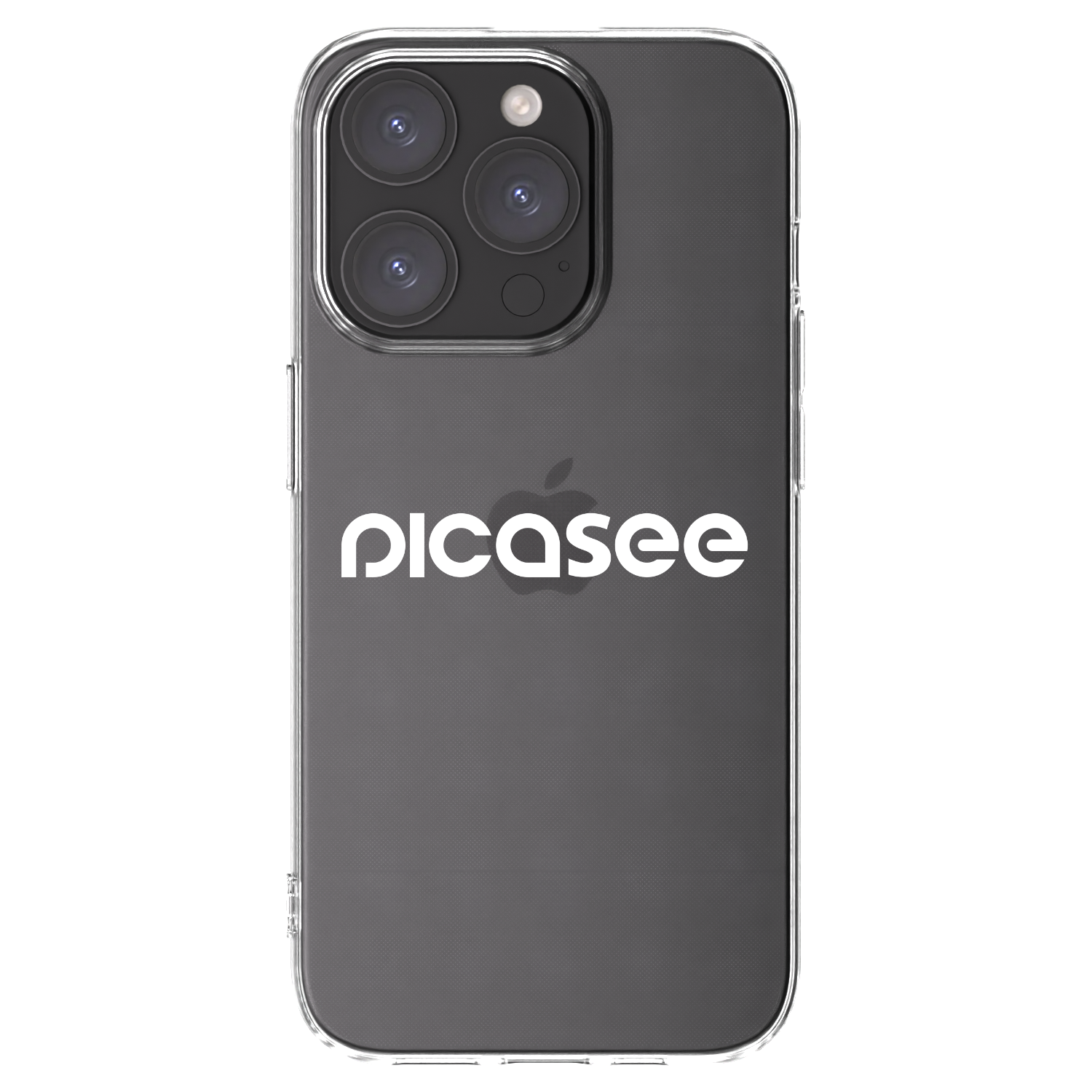 Picasee silikonski prozorni ovitek za Apple iPhone 15 Pro - Picasee - new logo - white