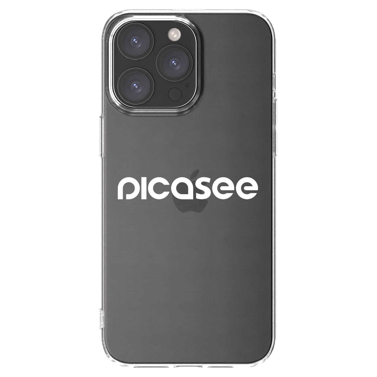 Picasee silikonski prozorni ovitek za Apple iPhone 15 Pro Max - Picasee - new logo - white
