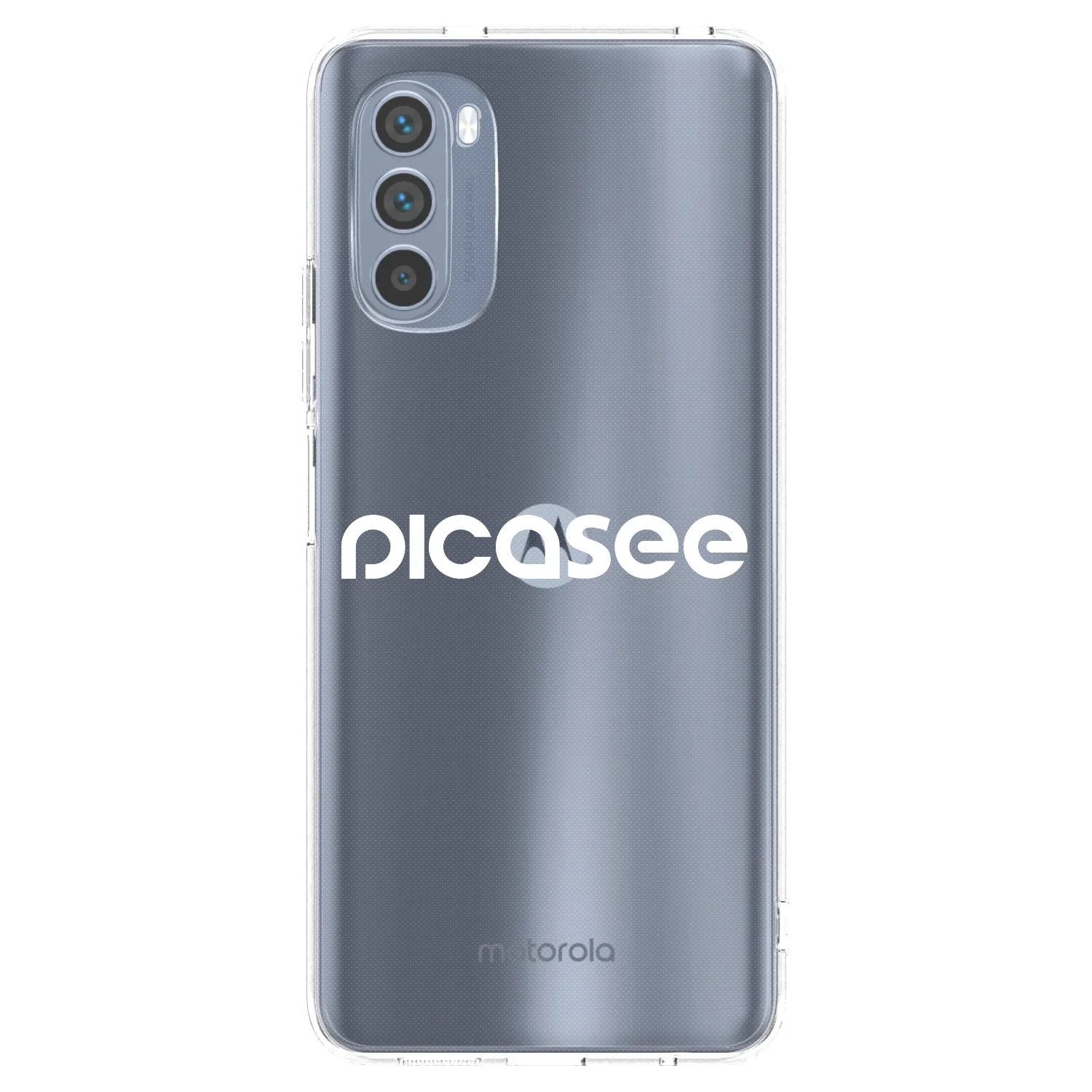 Picasee silikonski prozorni ovitek za Motorola Moto G62 - Picasee - new logo - white