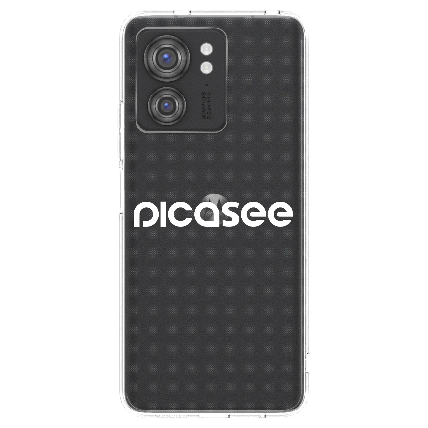 Picasee silikonski prozorni ovitek za Motorola Edge 40 - Picasee - new logo - white