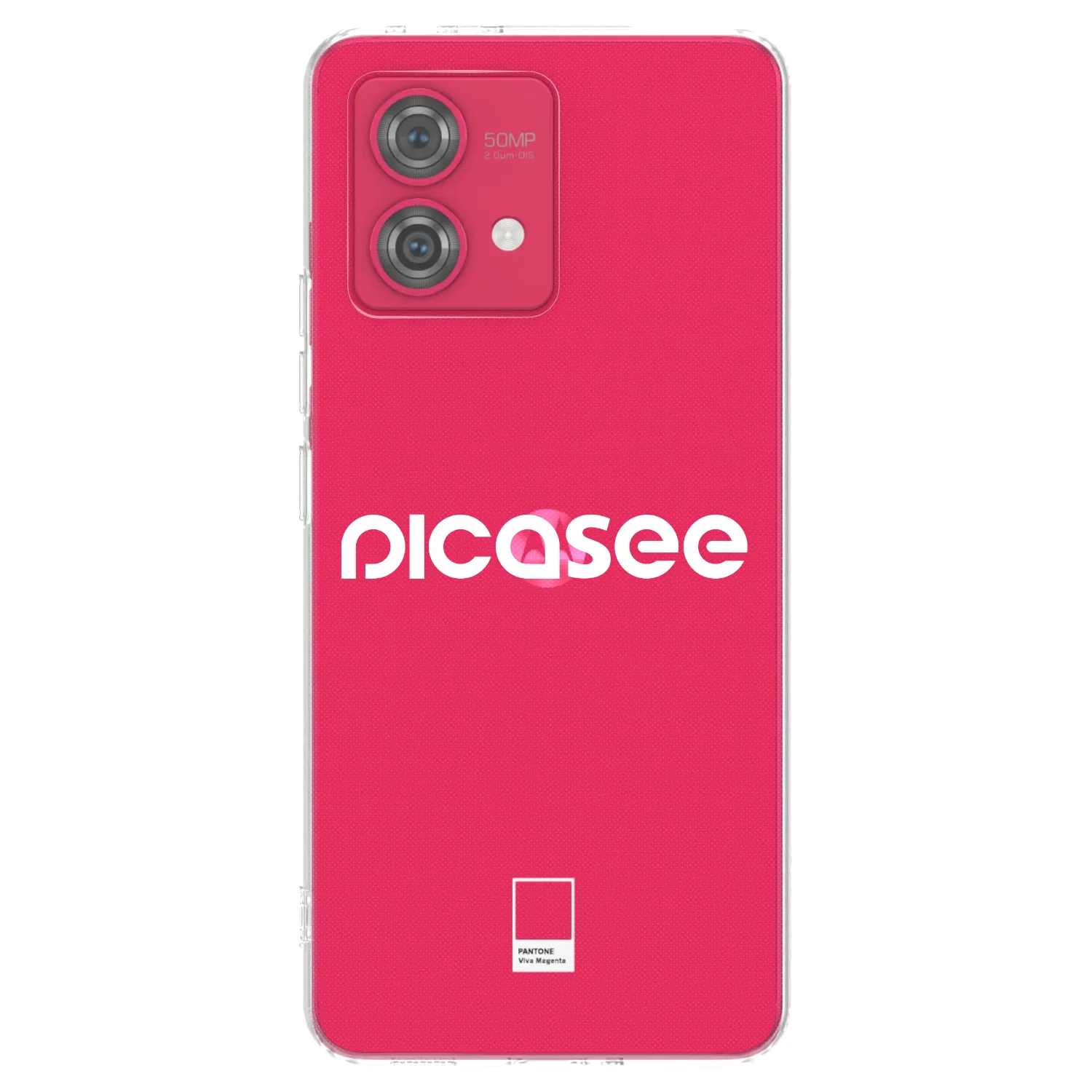 Picasee silikonski prozorni ovitek za Motorola Moto G84 5G - Picasee - new logo - white