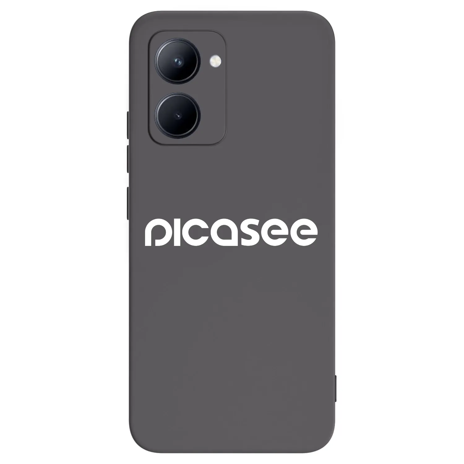 Picasee silikonski črni ovitek za Realme C33 (2023) - Picasee - new logo - white