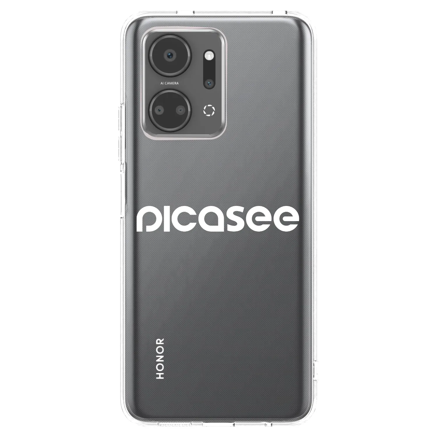 Picasee silikonski prozorni ovitek za Honor X7a - Picasee - new logo - white