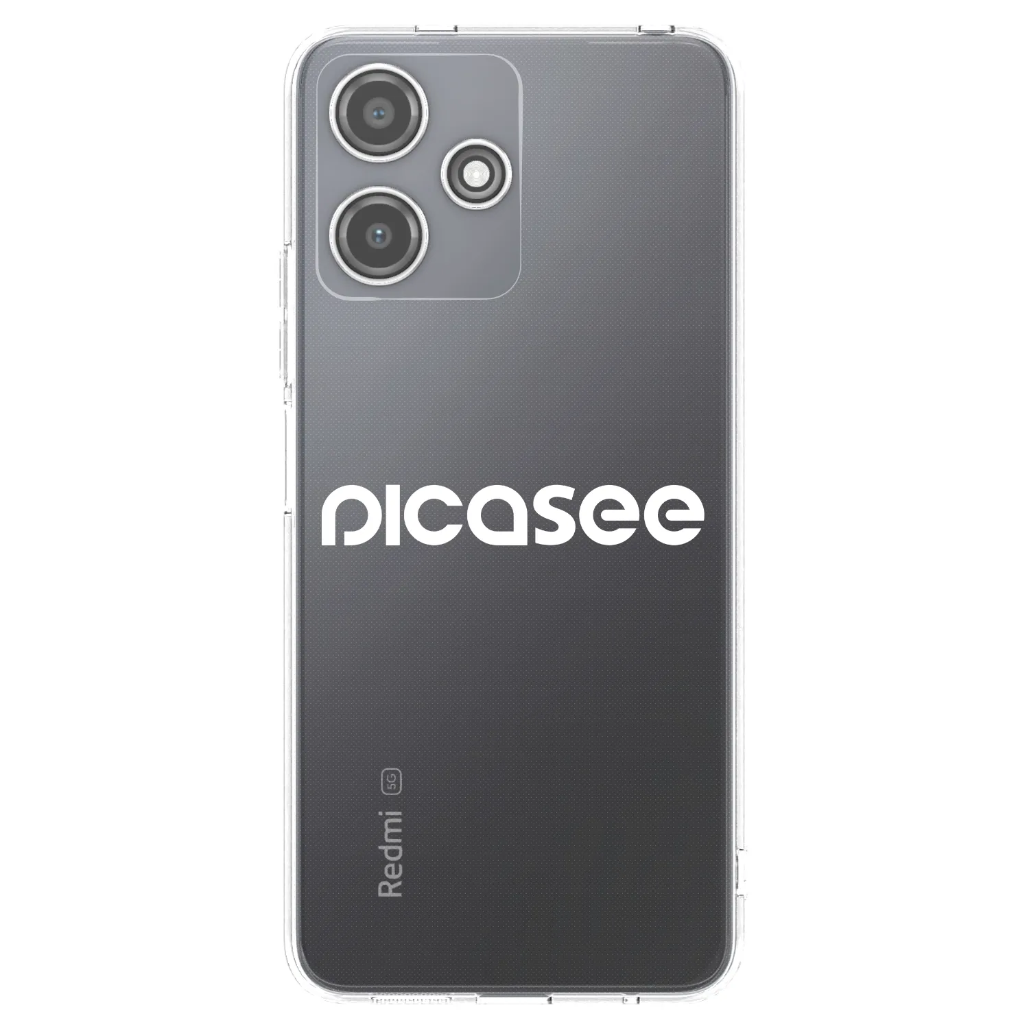 Picasee silikonski prozorni ovitek za Xiaomi Redmi 12 5G - Picasee - new logo - white