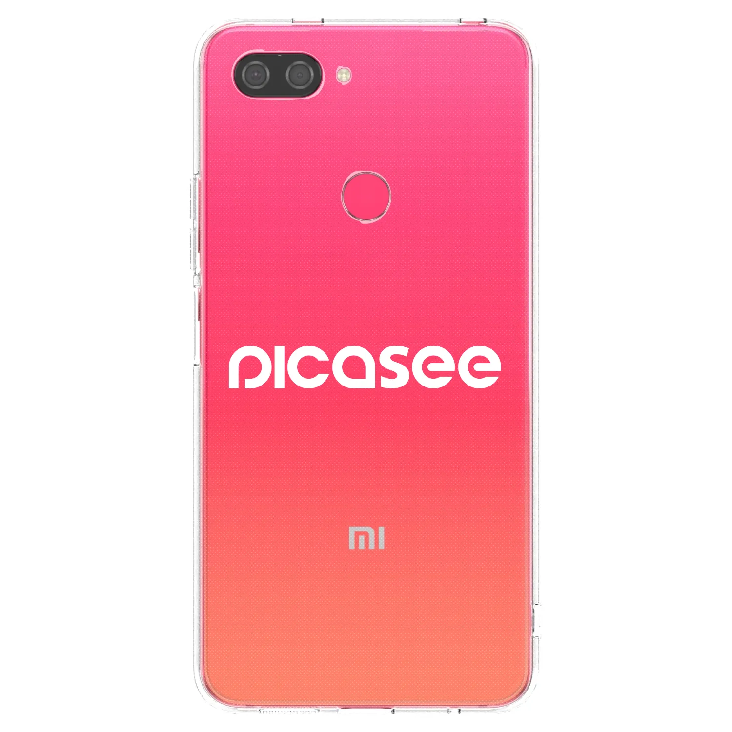 Picasee silikonski prozorni ovitek za Xiaomi Mi 8 Lite - Picasee - new logo - white