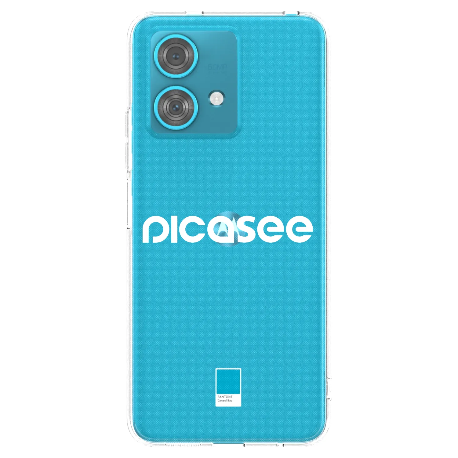 Picasee silikonski prozorni ovitek za Motorola Edge 40 Neo - Picasee - new logo - white