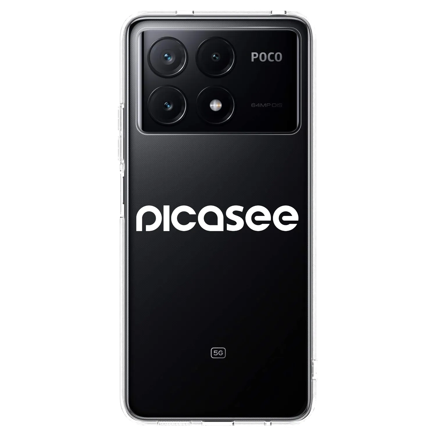 Picasee silikonski prozorni ovitek za Xiaomi Poco X6 Pro - Picasee - new logo - white