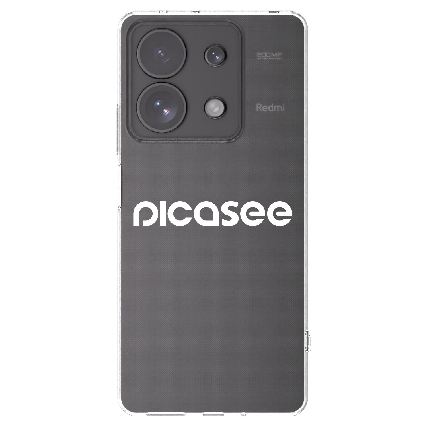 Picasee silikonski prozorni ovitek za Xiaomi Redmi Note 13 Pro 4G - Picasee - new logo - white