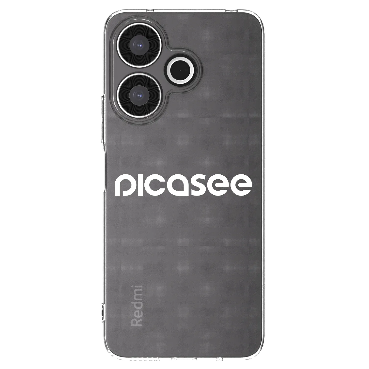 Picasee silikonski prozorni ovitek za Xiaomi Redmi 13 4G - Picasee - new logo - white