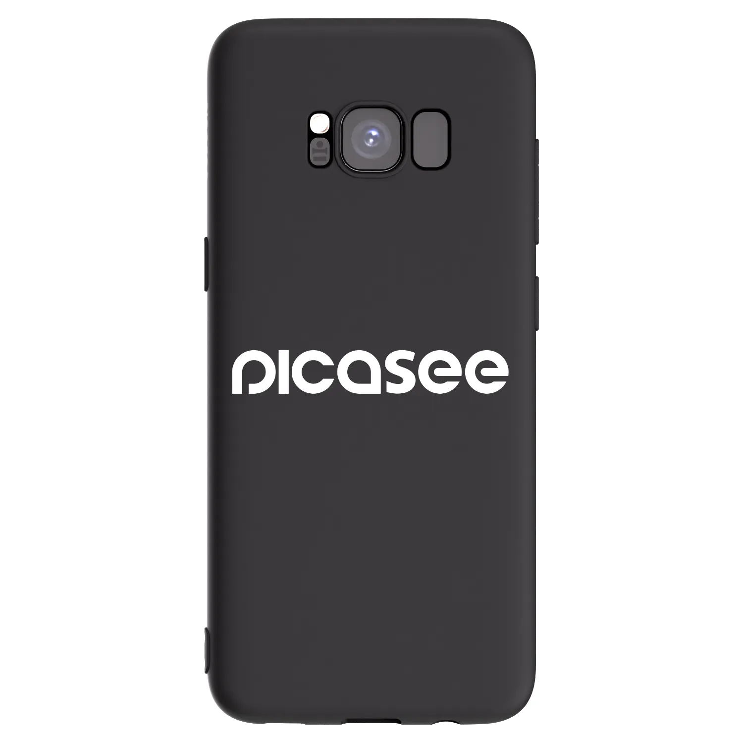 Picasee silikonski črni ovitek za Samsung Galaxy S8 G950F - Picasee - new logo - white
