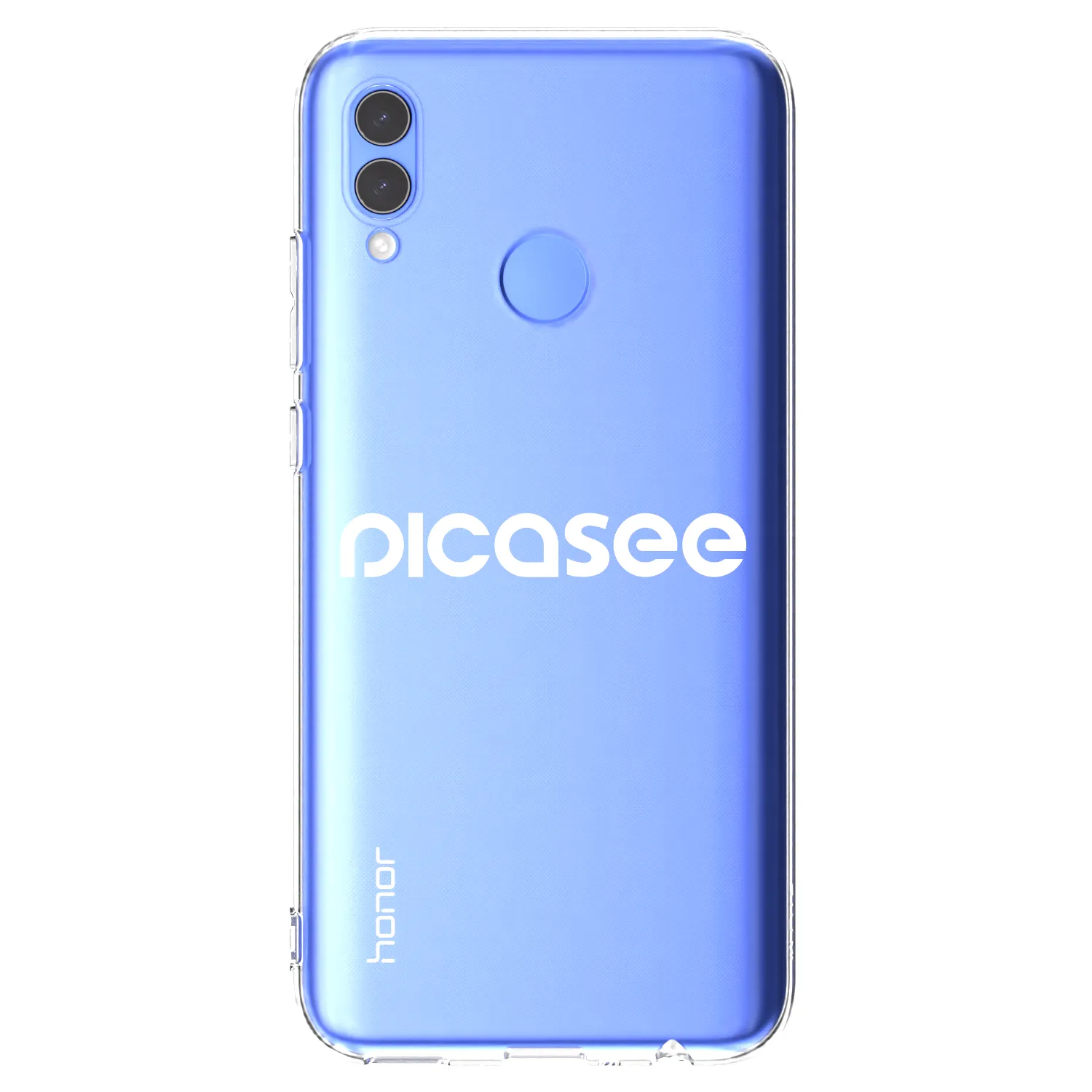 Picasee silikonski prozorni ovitek za Huawei P Smart 2019 - Picasee - new logo - white