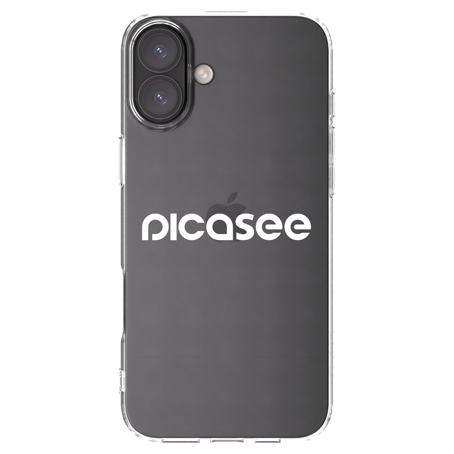 Picasee silikonski prozorni ovitek za Apple iPhone 16 Plus - Picasee - new logo - white