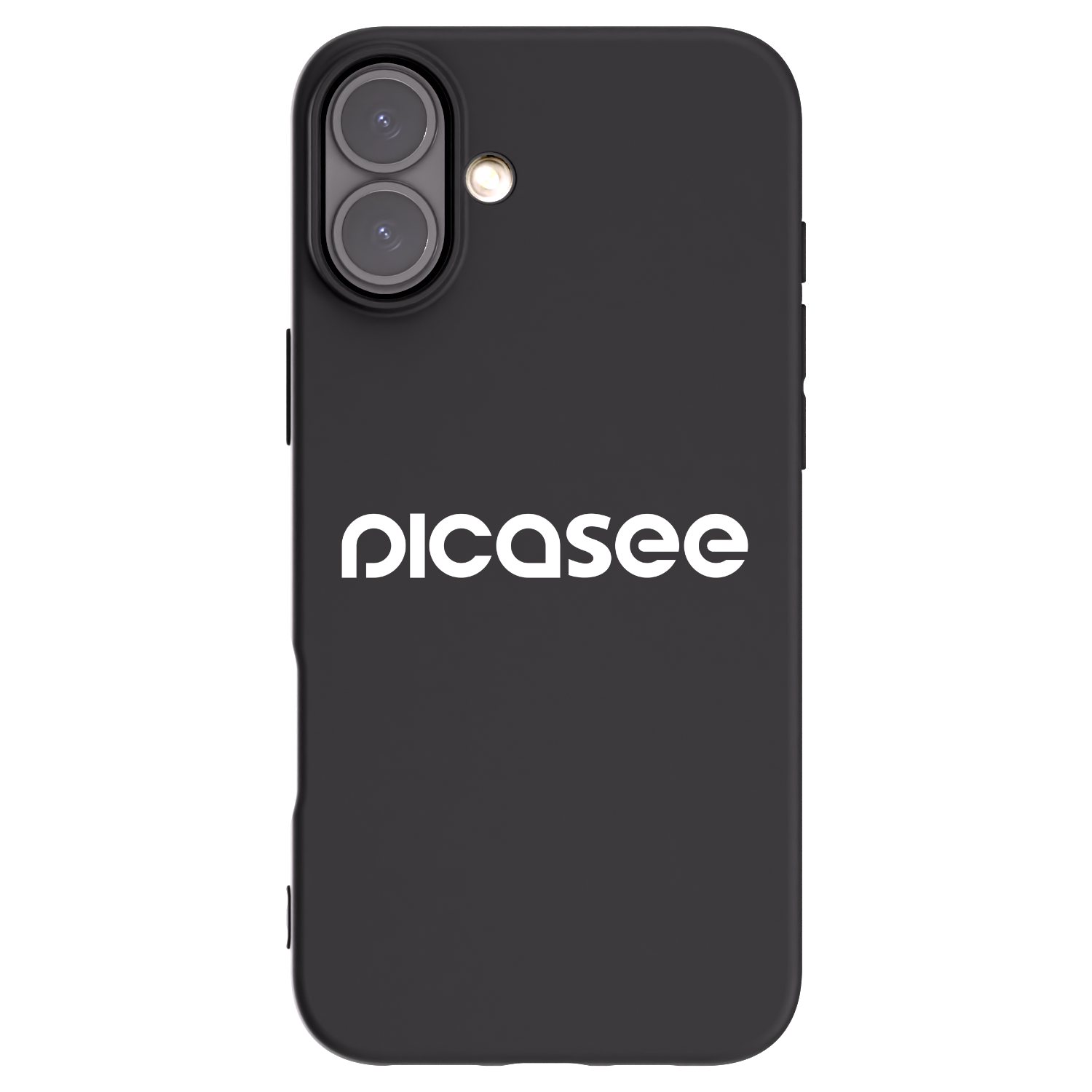 Picasee silikonski črni ovitek za Apple iPhone 16 Plus - Picasee - new logo - white