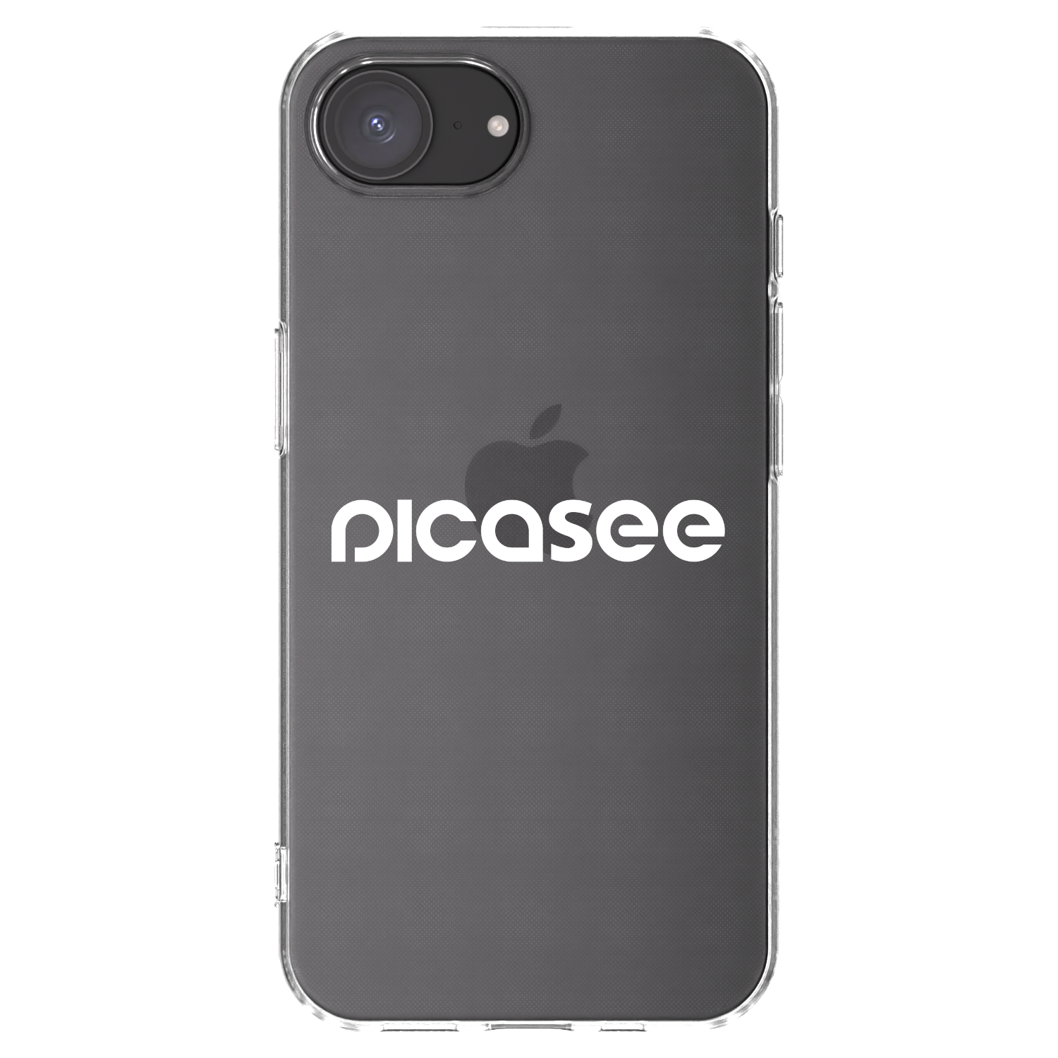 Picasee silikonski prozorni ovitek za Apple iPhone 16e - Picasee - new logo - white