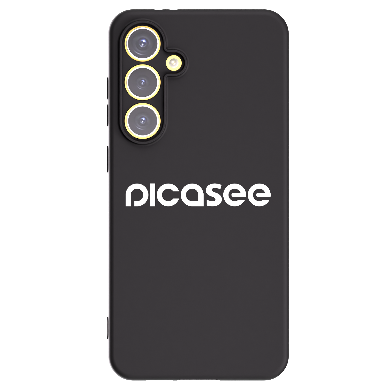 Picasee silikonski črni ovitek za Samsung Galaxy S24 FE S721B - Picasee - new logo - white