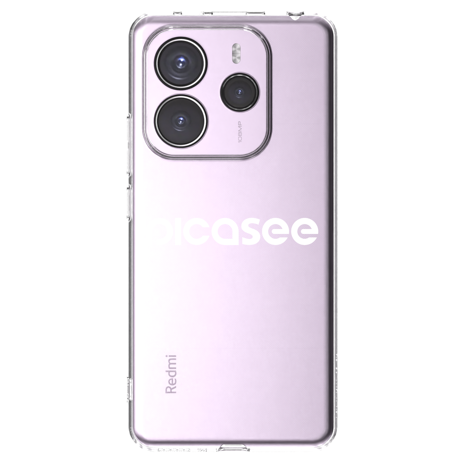 Picasee silikonski prozorni ovitek za Xiaomi Redmi Note 14 5G - Picasee - new logo - white
