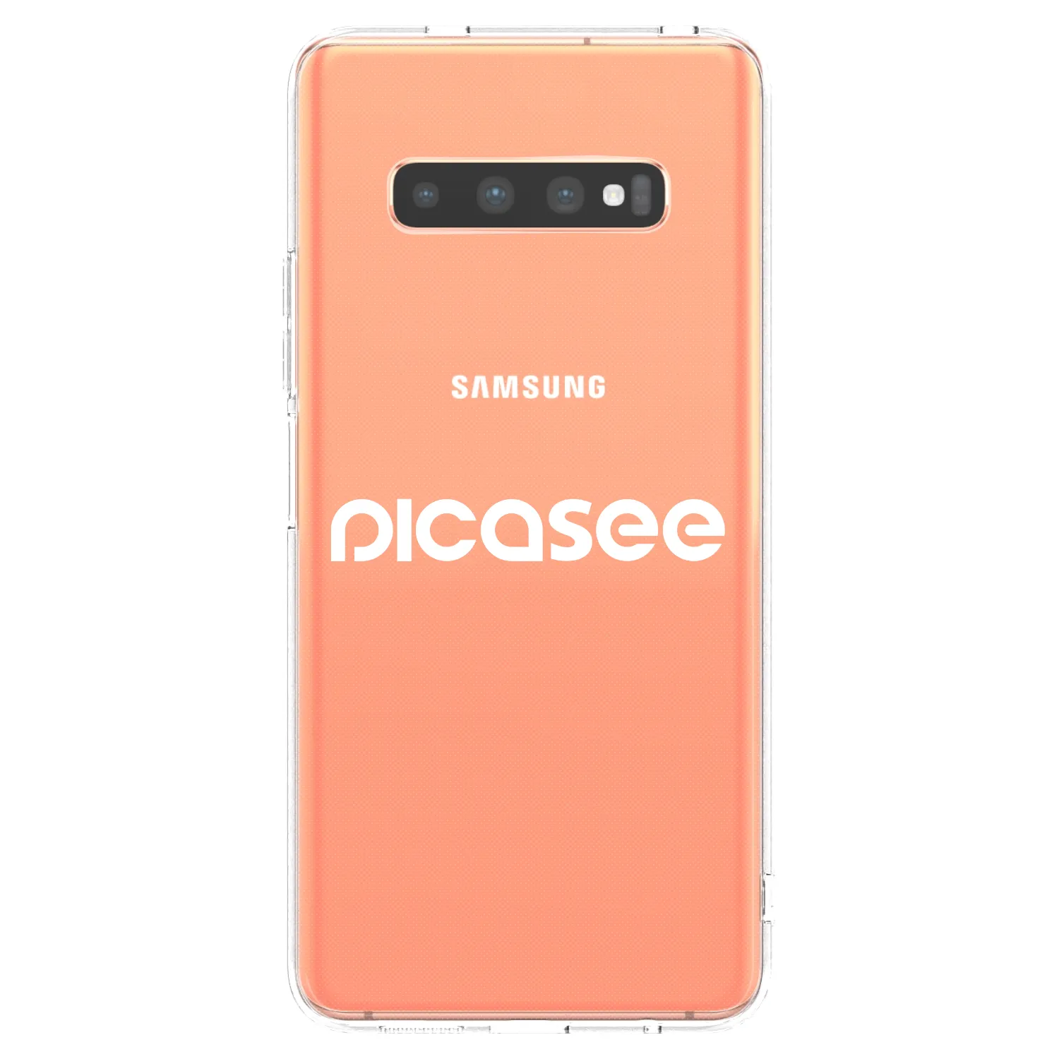 Picasee silikonski prozorni ovitek za Samsung Galaxy S10 Plus G975 - Picasee - new logo - white