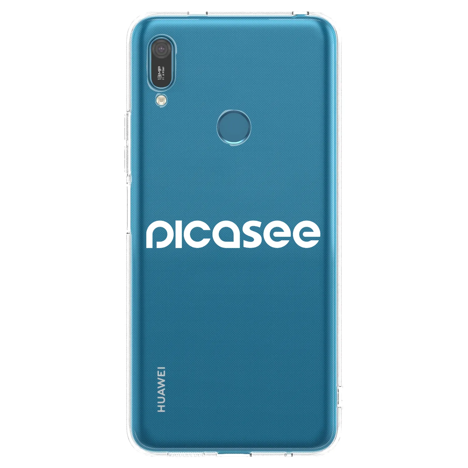 Picasee silikonski prozorni ovitek za Huawei Y7 2019 - Picasee - new logo - white