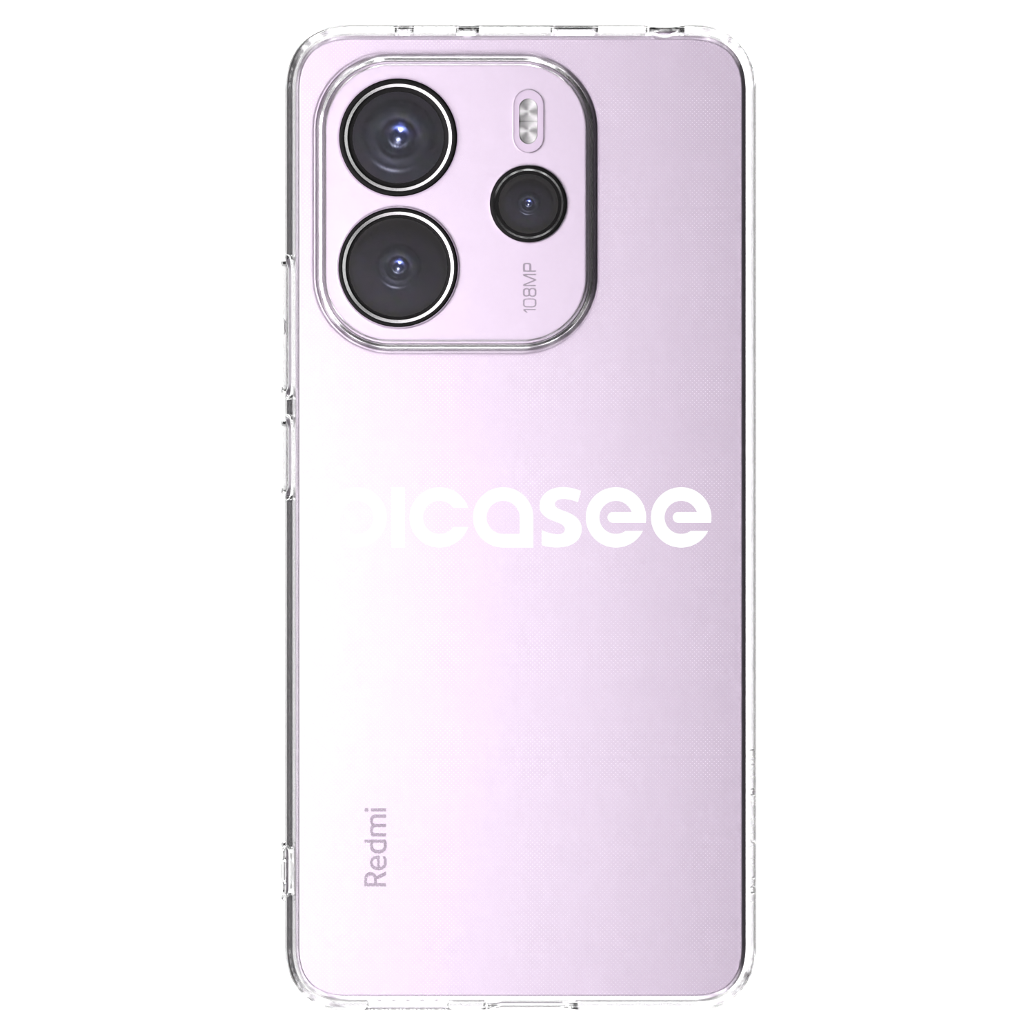 Picasee silikonski prozorni ovitek za Xiaomi Redmi Note 14 4G - Picasee - new logo - white