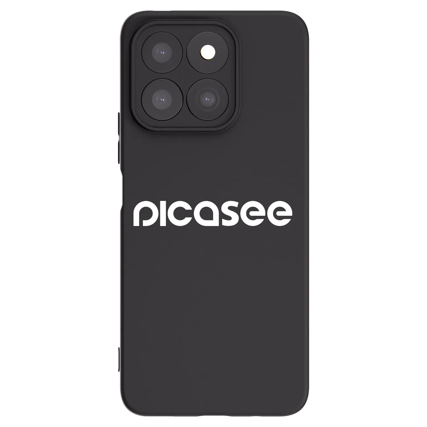 Picasee silikonski črni ovitek za Honor X8c - Picasee - new logo - white
