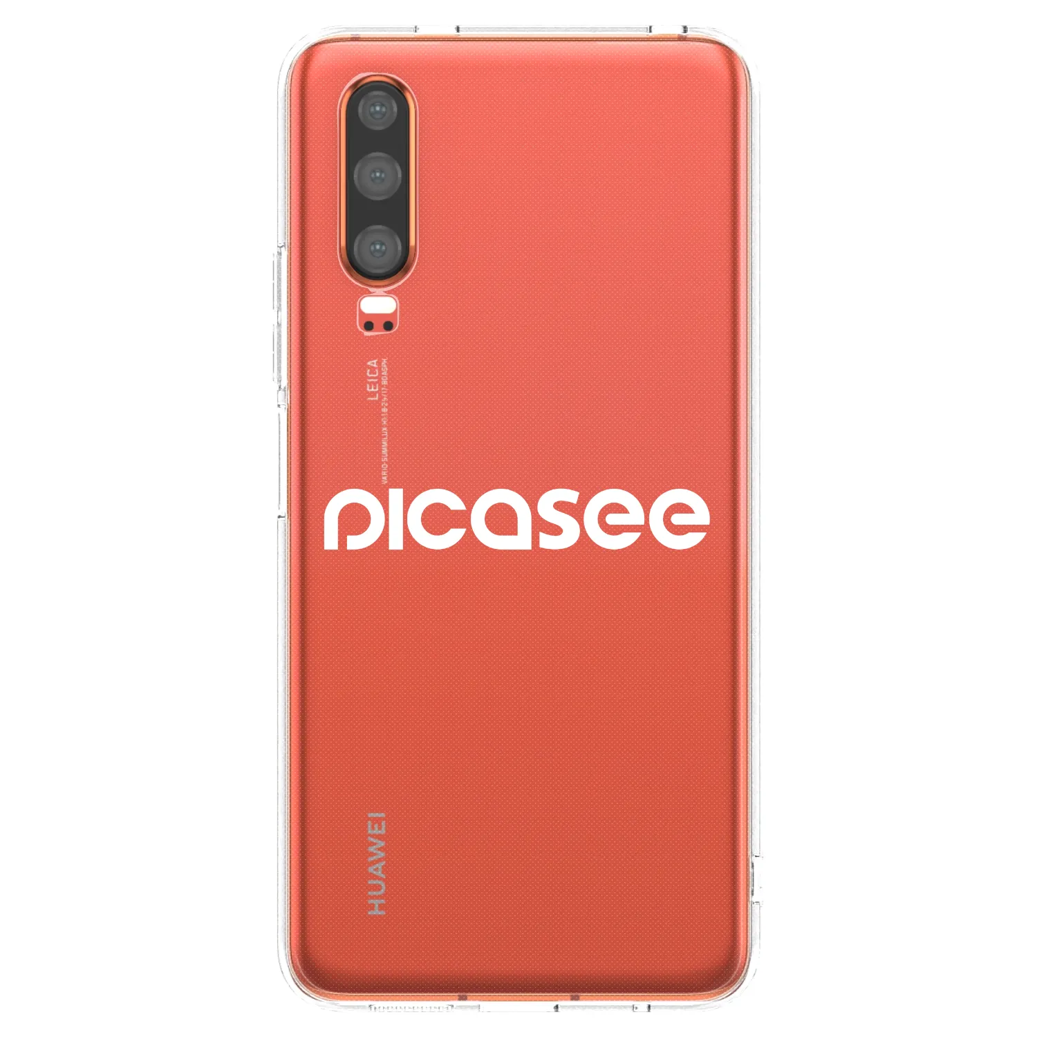 Picasee silikonski prozorni ovitek za Huawei P30 - Picasee - new logo - white