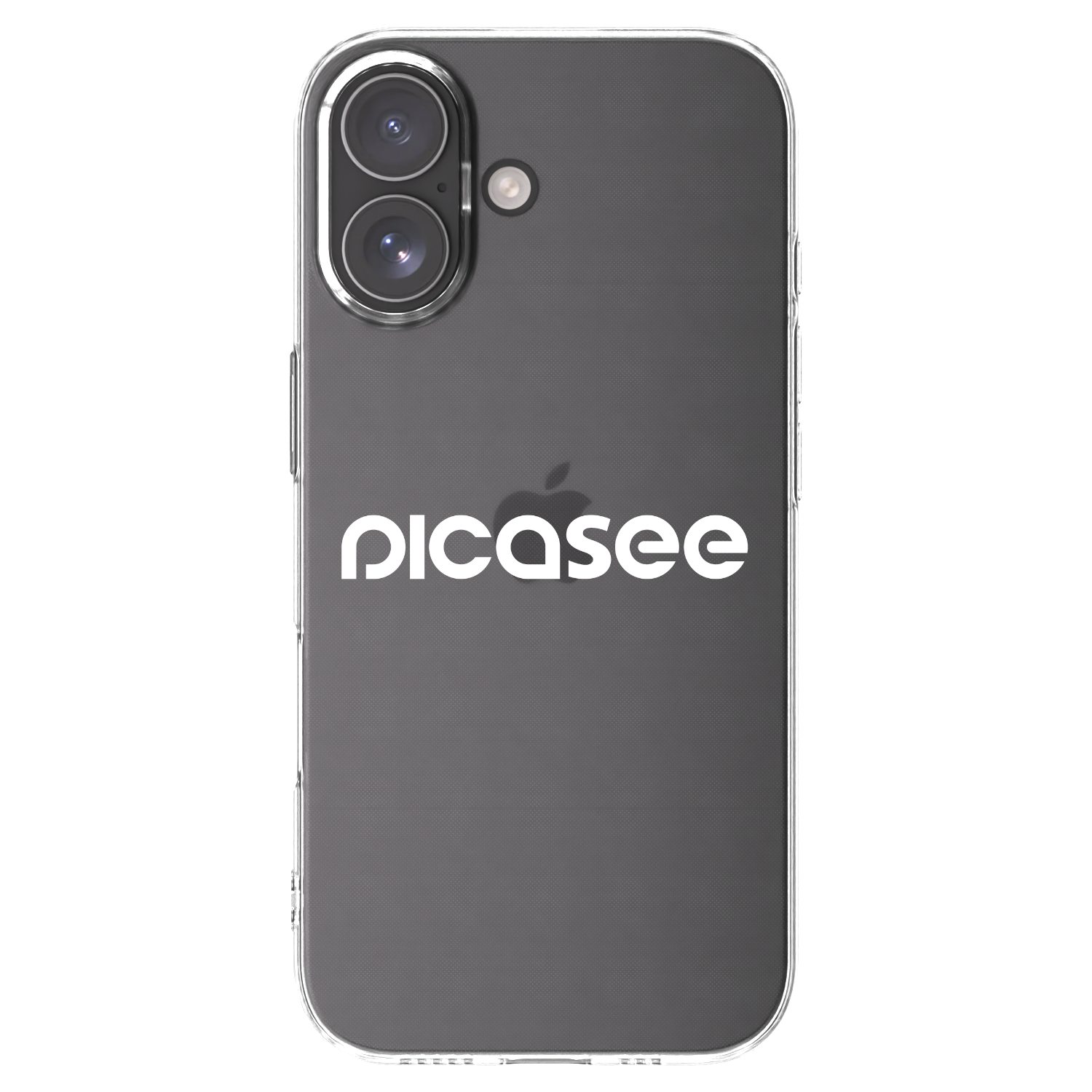Picasee silikonski prozorni ovitek za Apple iPhone 17 - Picasee - new logo - white