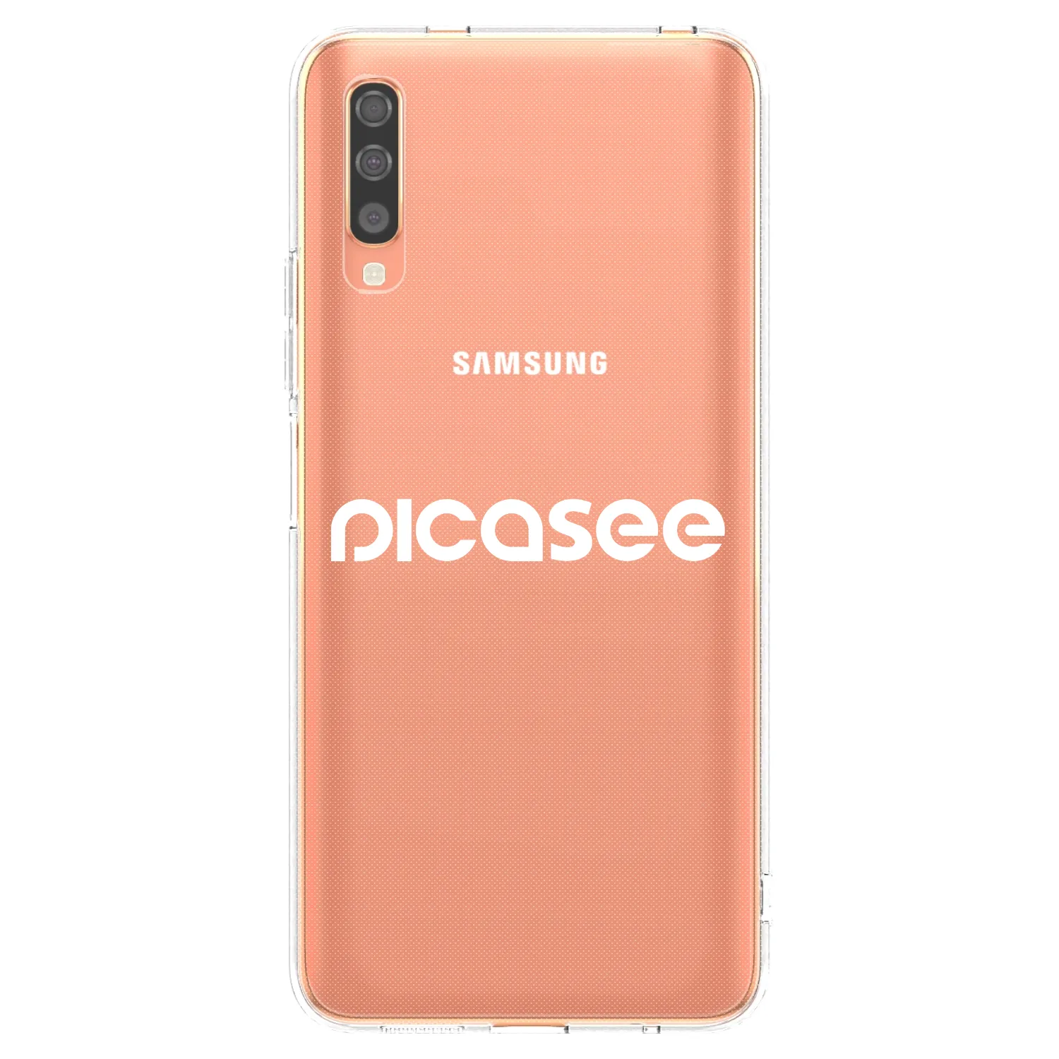 Picasee silikonski prozorni ovitek za Samsung Galaxy A70 A705F - Picasee - new logo - white