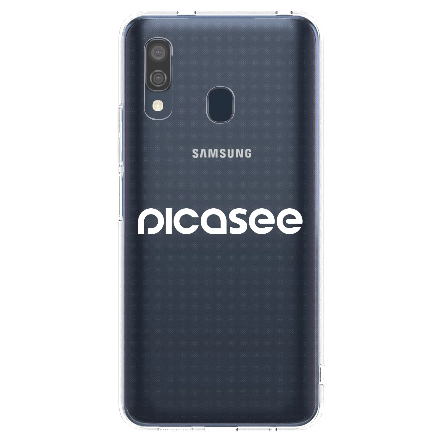 Picasee silikonski prozorni ovitek za Samsung Galaxy A40 A405F - Picasee - new logo - white