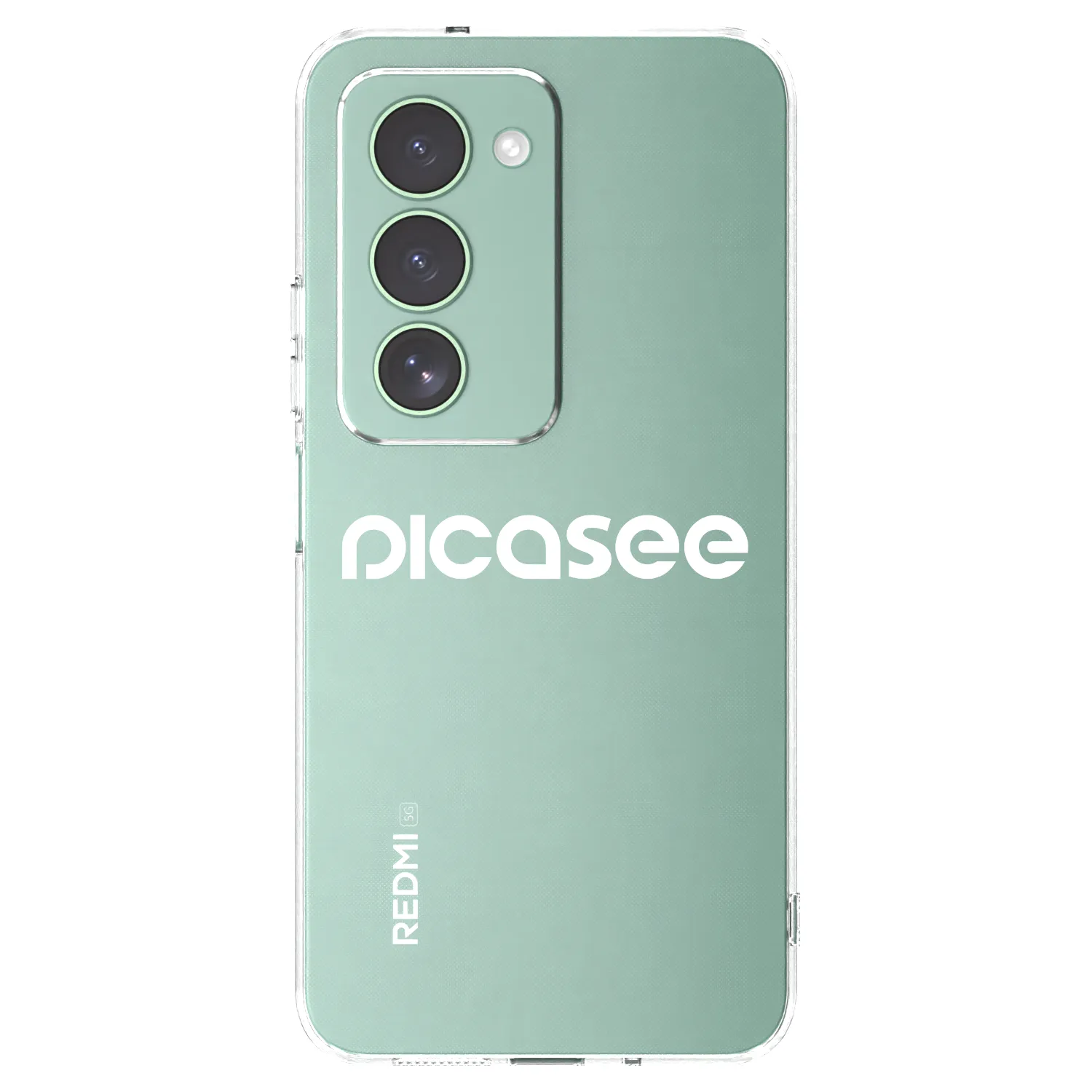 Picasee silikonski prozorni ovitek za Xiaomi Redmi 15 5G - Picasee - new logo - white
