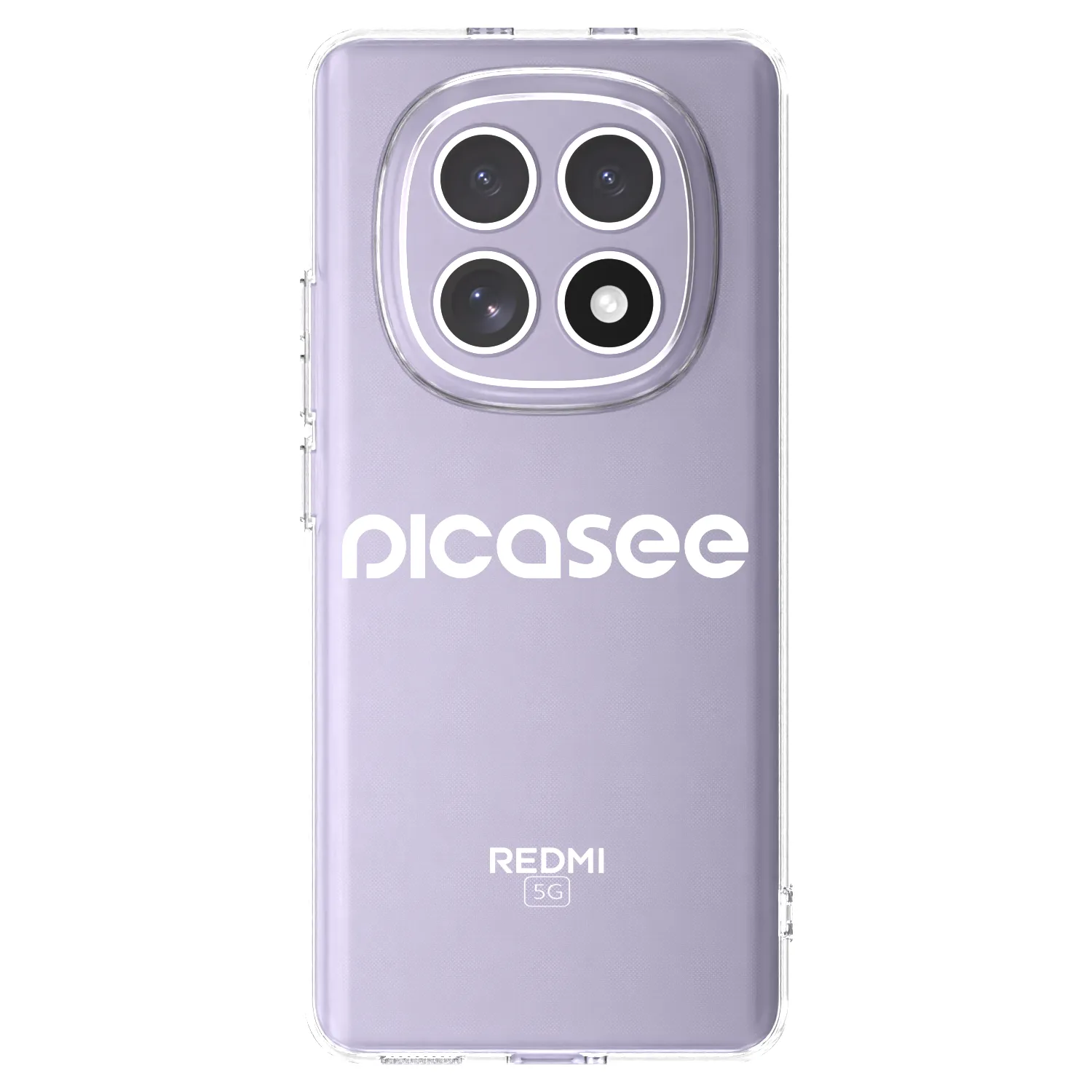 Picasee silikonski prozorni ovitek za Xiaomi Redmi Note 15 - Picasee - new logo - white