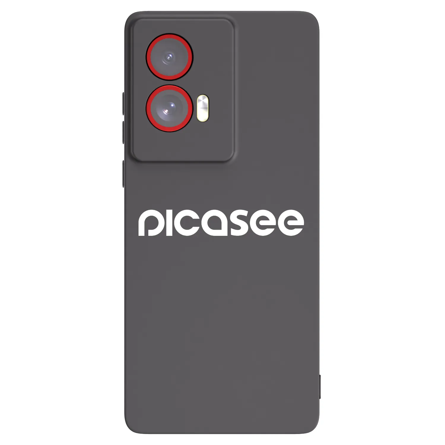 Picasee silikonski črni ovitek za Motorola Edge 50 Fusion - Picasee - new logo - white