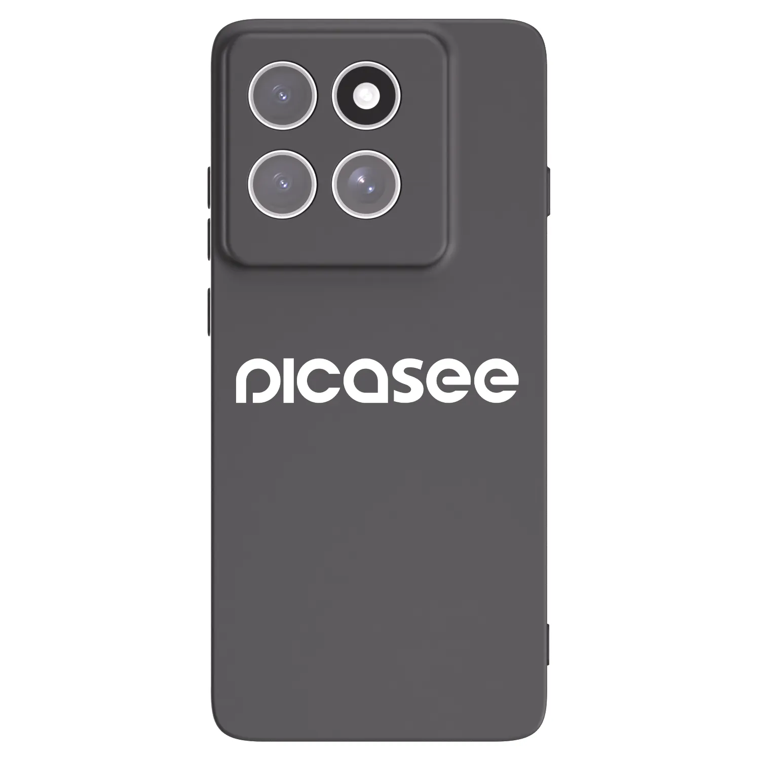 Picasee silikonski črni ovitek za Motorola Edge 60 Fusion - Picasee - new logo - white