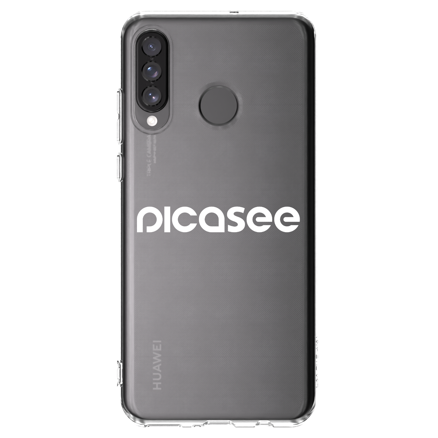 Picasee silikonski prozorni ovitek za Huawei P30 Lite - Picasee - new logo - white