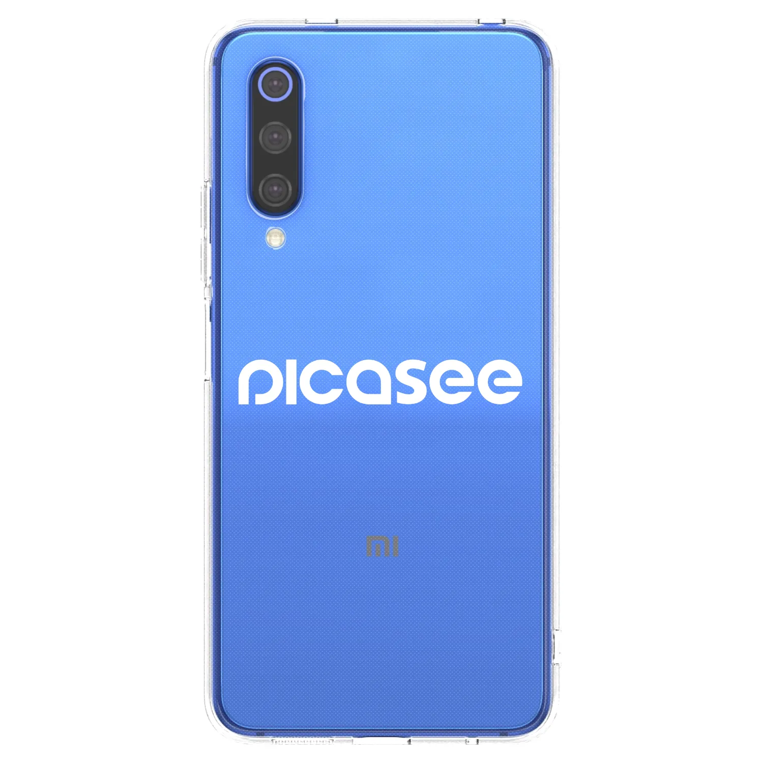Picasee silikonski prozorni ovitek za Xiaomi Mi 9 SE - Picasee - new logo - white