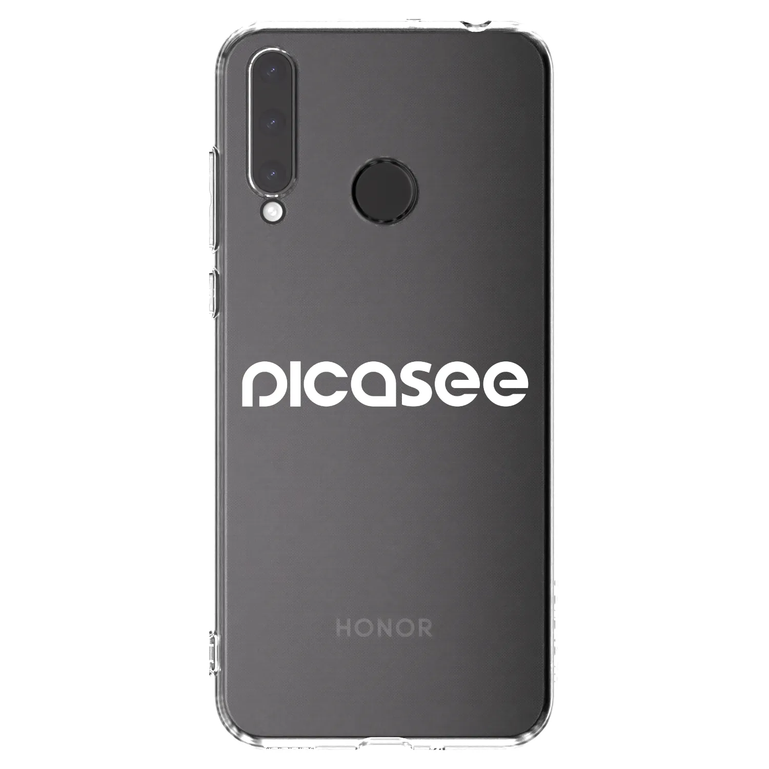 Picasee silikonski prozorni ovitek za Honor 20 Lite - Picasee - new logo - white