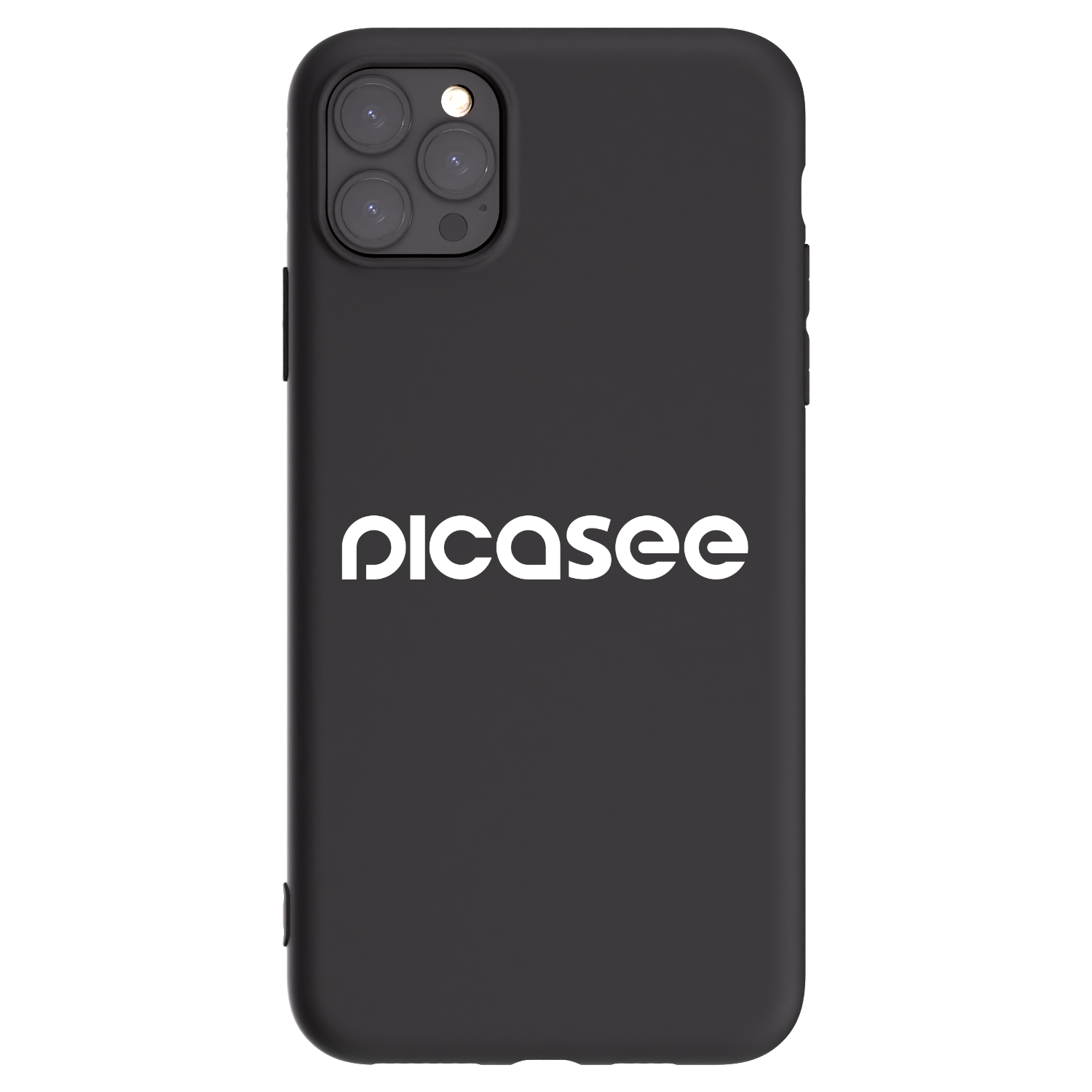 Picasee silikonski črni ovitek za Apple iPhone 11 Pro Max - Picasee - new logo - white