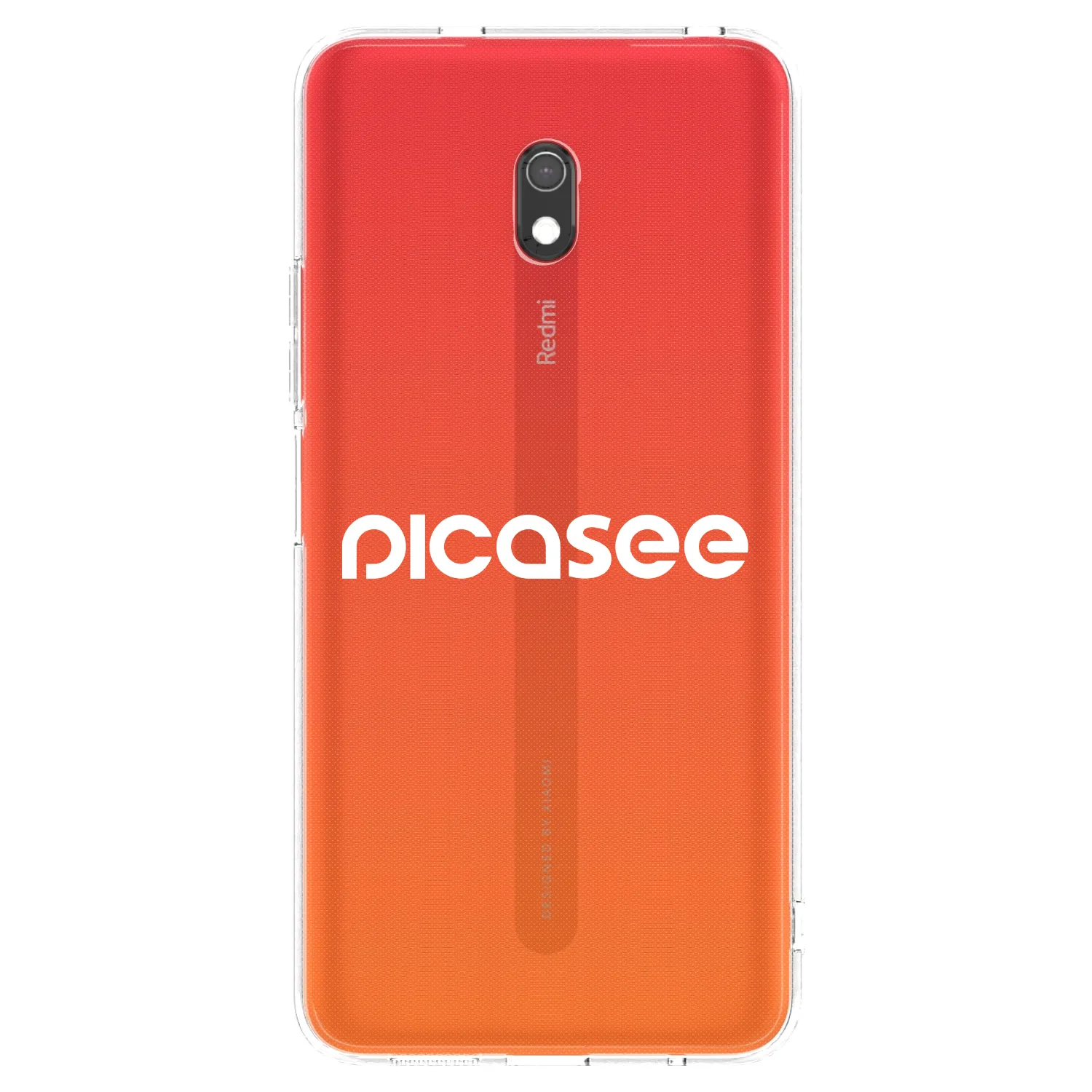 Picasee silikonski prozorni ovitek za Xiaomi Redmi 8A - Picasee - new logo - white