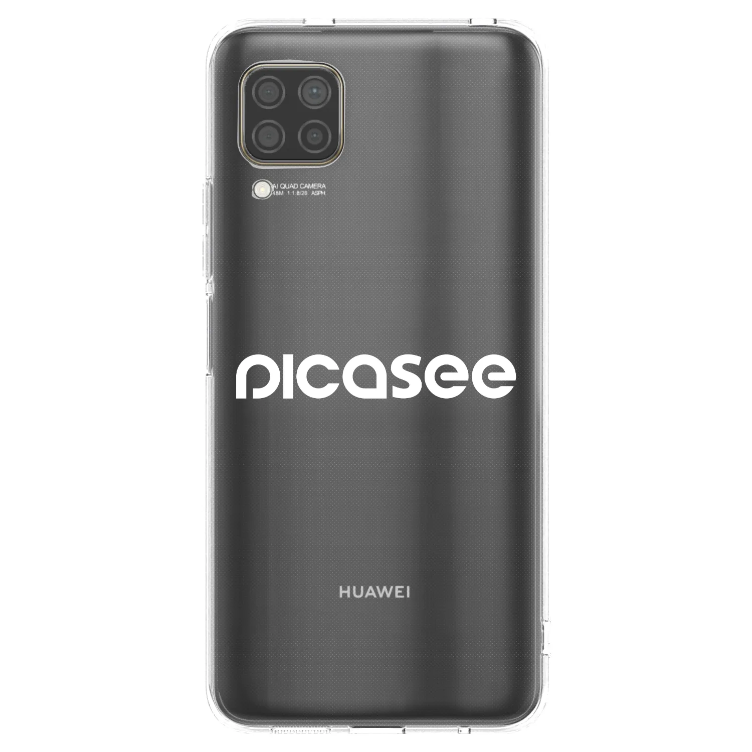 Picasee silikonski prozorni ovitek za Huawei P40 Lite - Picasee - new logo - white