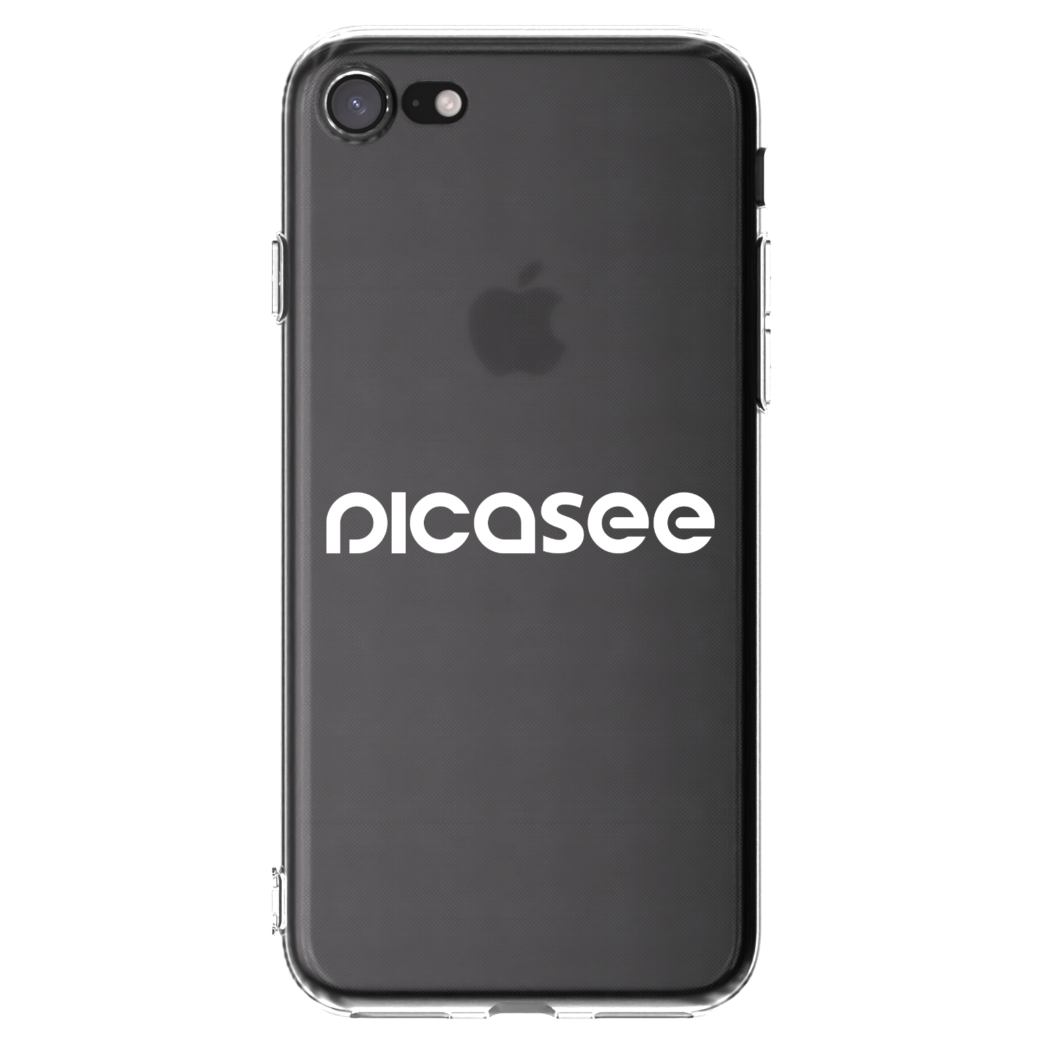 Picasee silikonski prozorni ovitek za Apple iPhone SE 2020 - Picasee - new logo - white