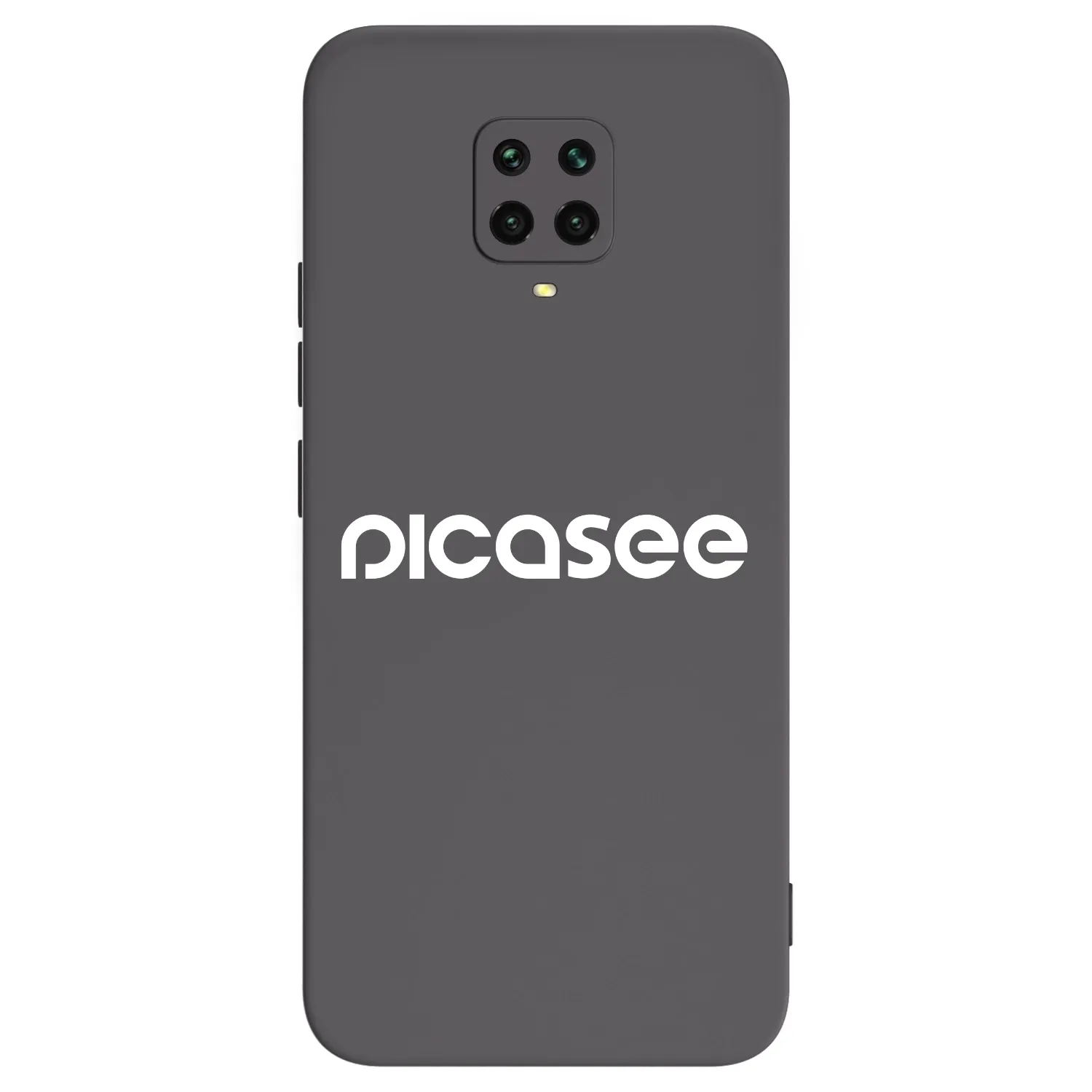Picasee silikonski črni ovitek za Xiaomi Redmi Note 9 Pro - Picasee - new logo - white